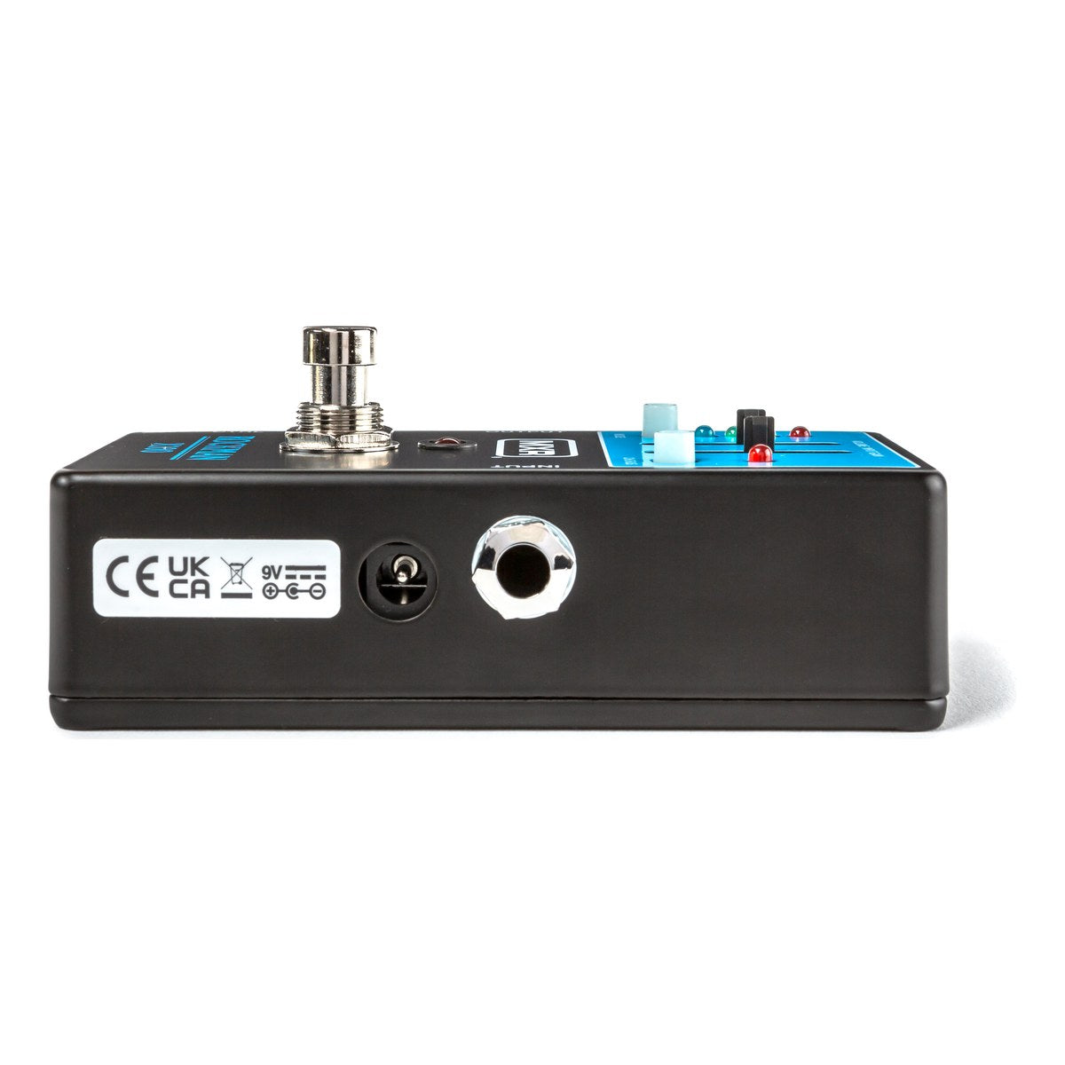 Cạnh phải MXR Rockman X100: jack INPUT và jack nguồn DC