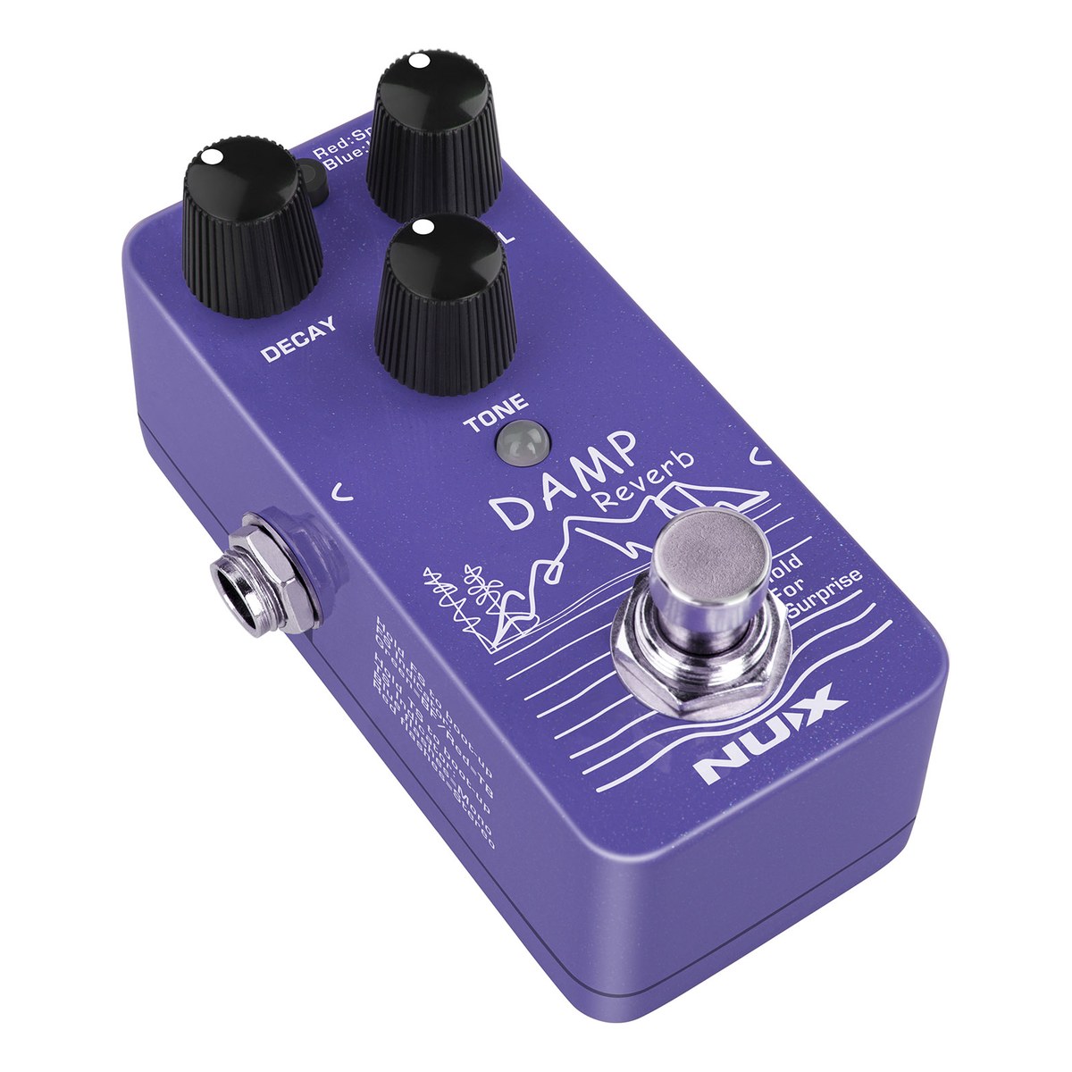 Phơ Reverb NUX Damp Reverb NRV-3 – Góc nghiêng phải NUX Damp Reverb NRV-3