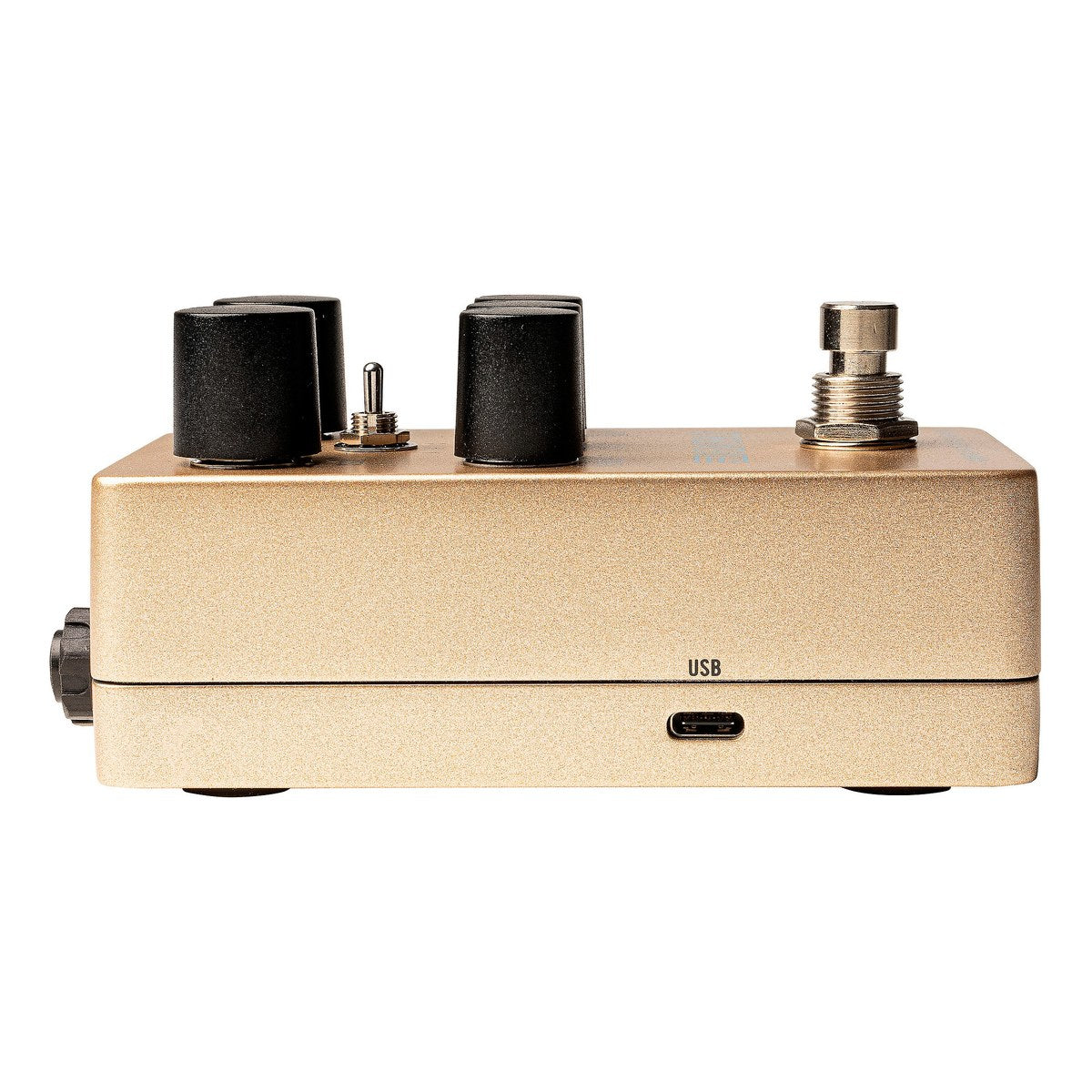 Phơ Reverb Universal Audio UAFX Heavenly Plate Reverb - cạnh bên Heavenly Plate Reverb với cổng USB-C để cập nhật firmware