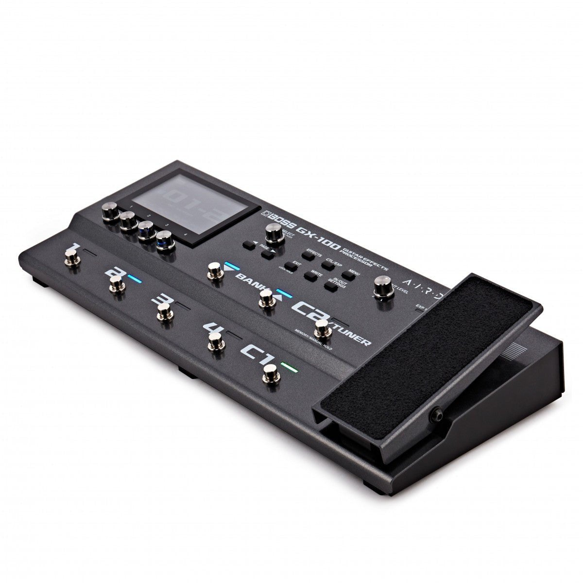 Phơ Tổng BOSS GX-100 – góc nghiêng phải thấy pedal expression tích hợp