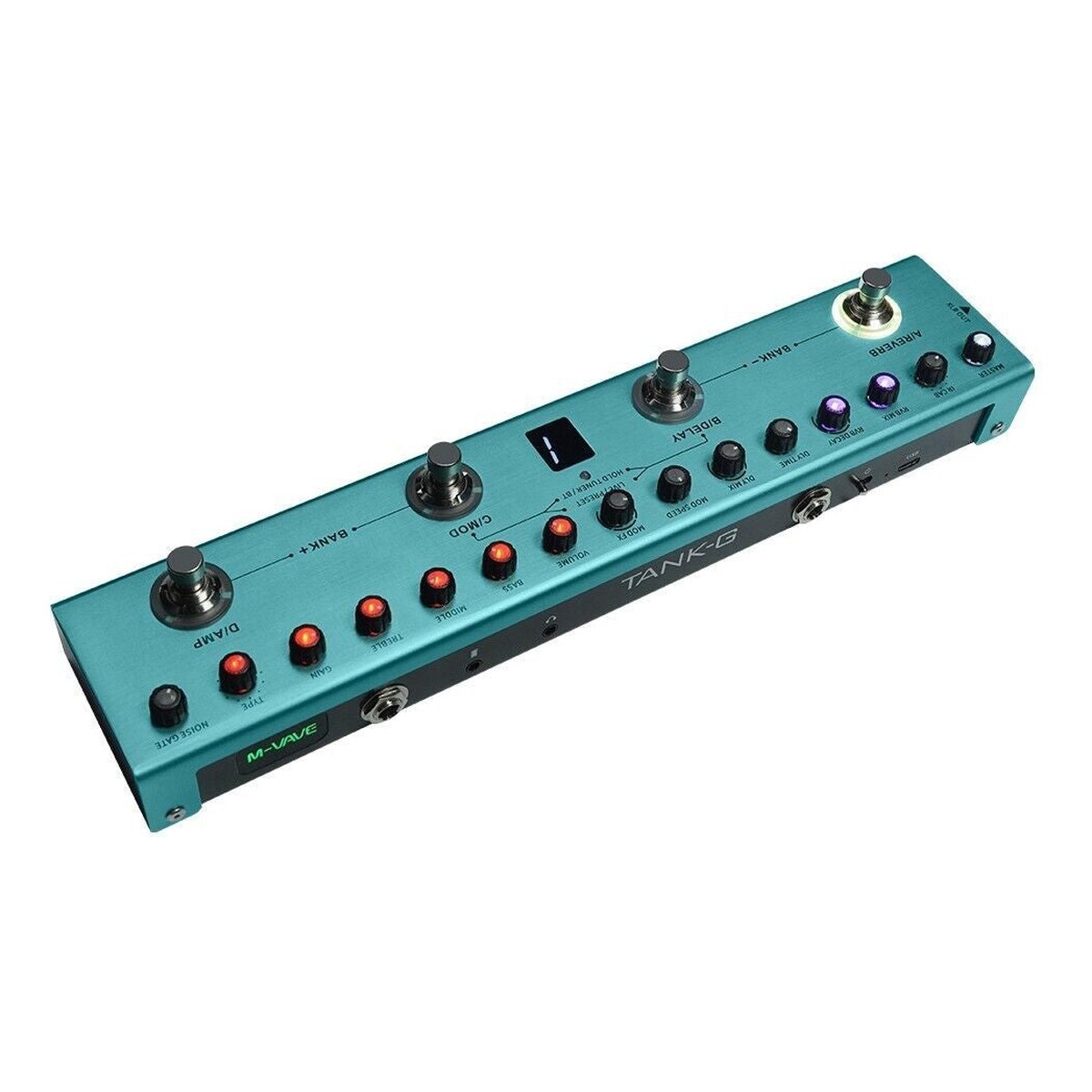 Phơ Tổng M-Vave Tank-G – góc nghiêng thấy cạnh sau với các cổng kết nối