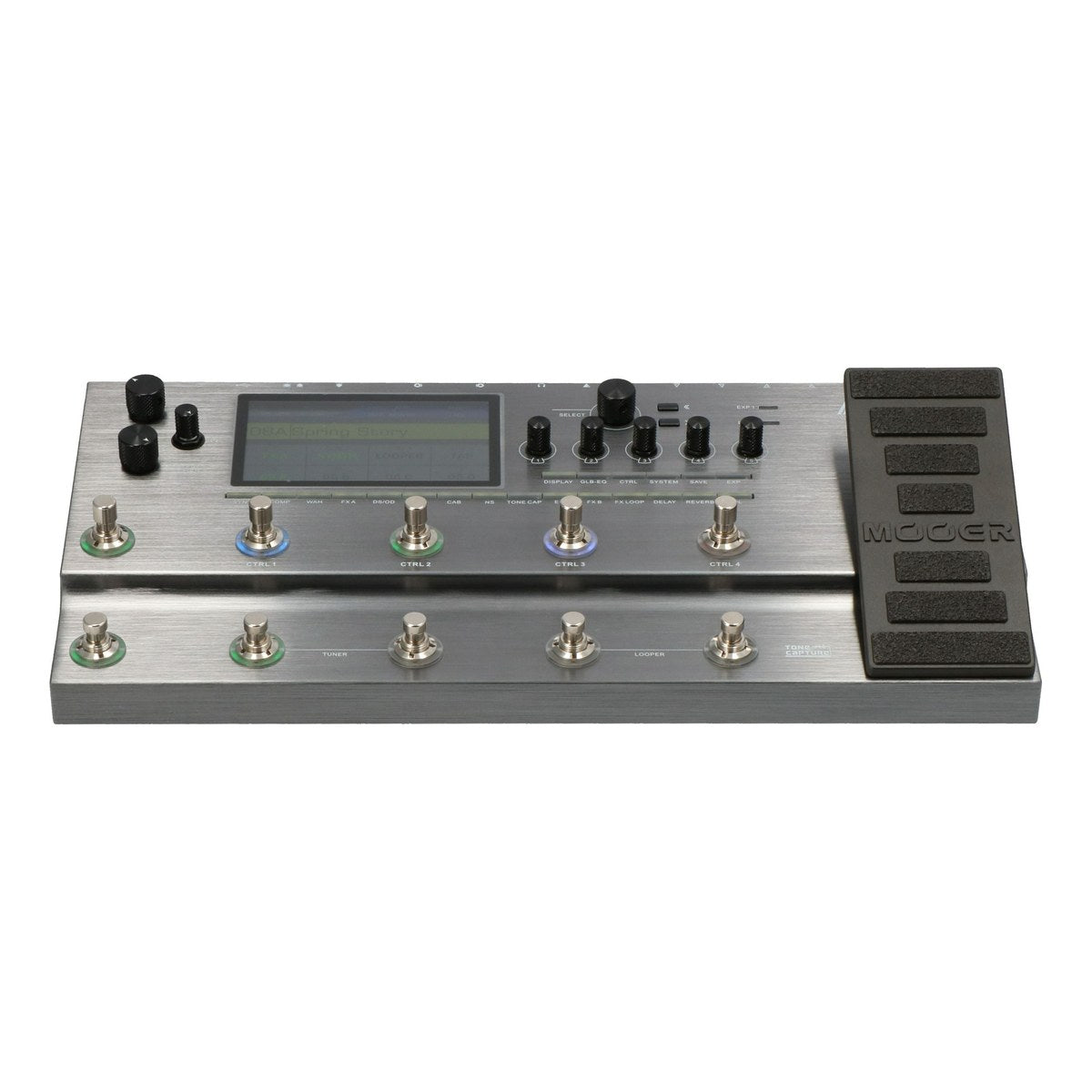 Phơ Tổng Mooer GE300 – góc nghiêng Mooer GE300 nhìn từ bên trái