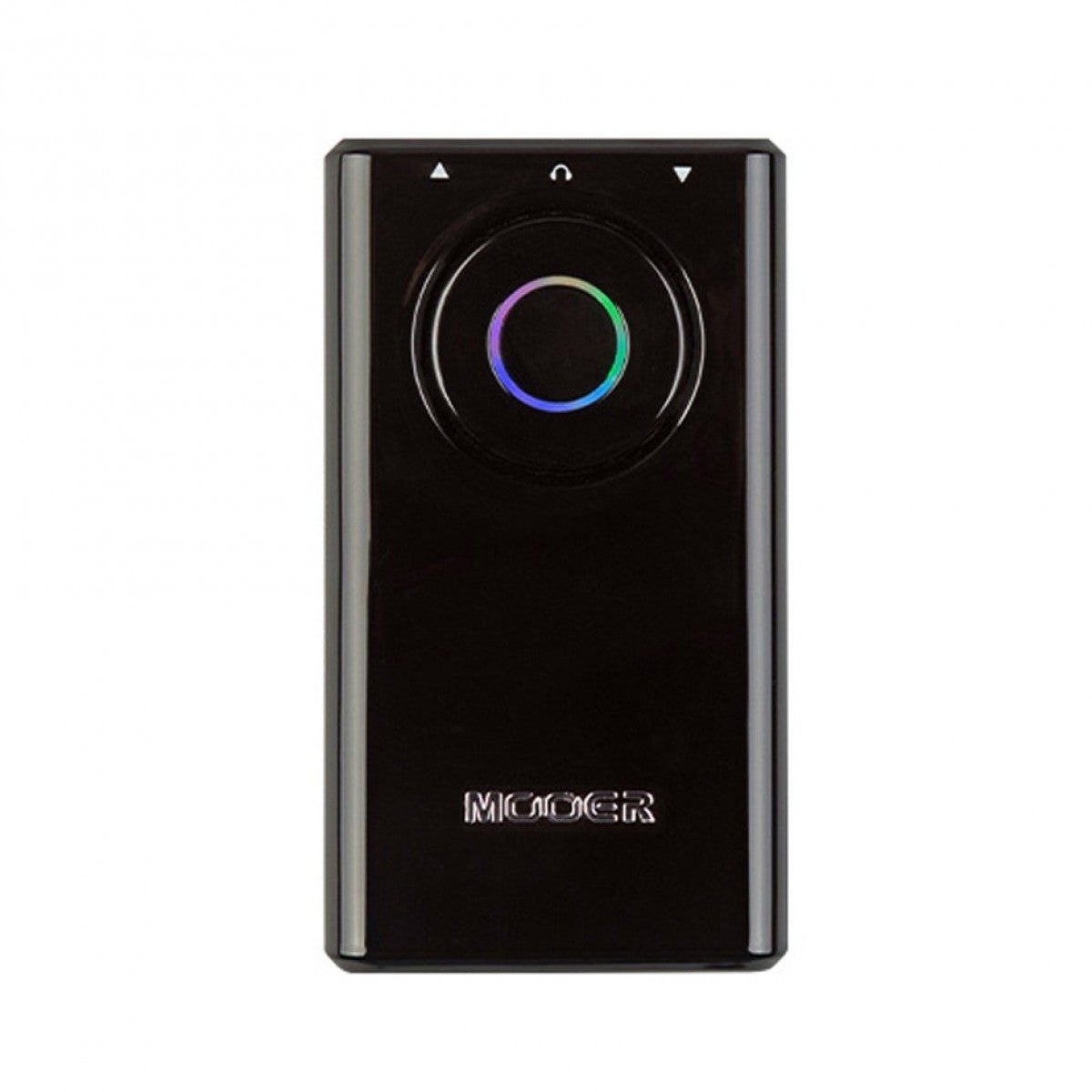 Phơ Tổng Mooer Prime P1 – mặt trước màu đen với nút bấm vòng LED nhiều màu