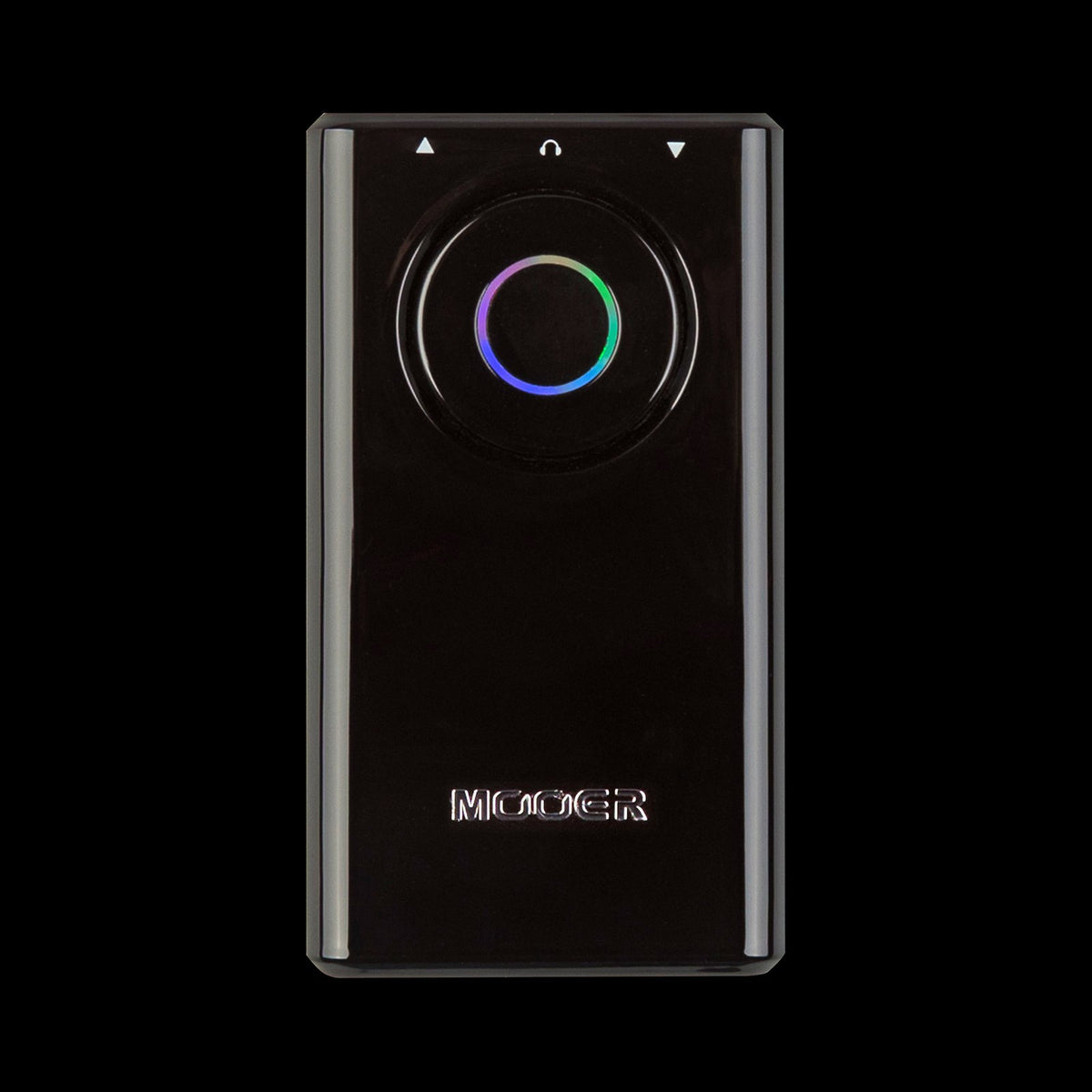 Phơ Tổng Mooer Prime P1 – mặt trên màu đen với vòng đèn và logo Mooer