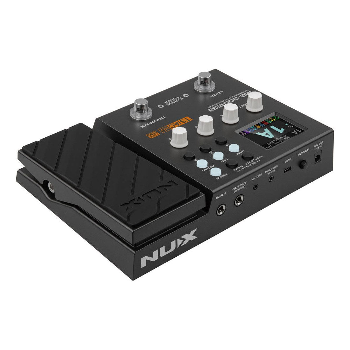 Phơ Tổng NUX MG-300 MKII – Góc nghiêng từ phía sau bên phải