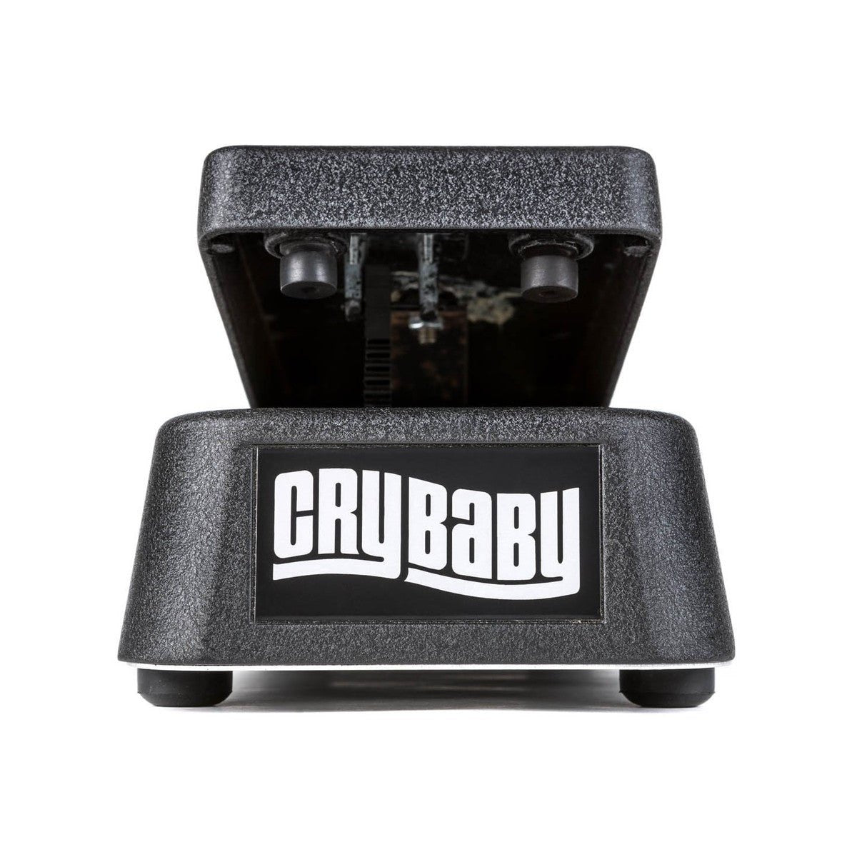Phơ Wah Dunlop Cry Baby 95Q – mặt trước đầu mũi với tấm logo CRYBABY, treadle nâng lên