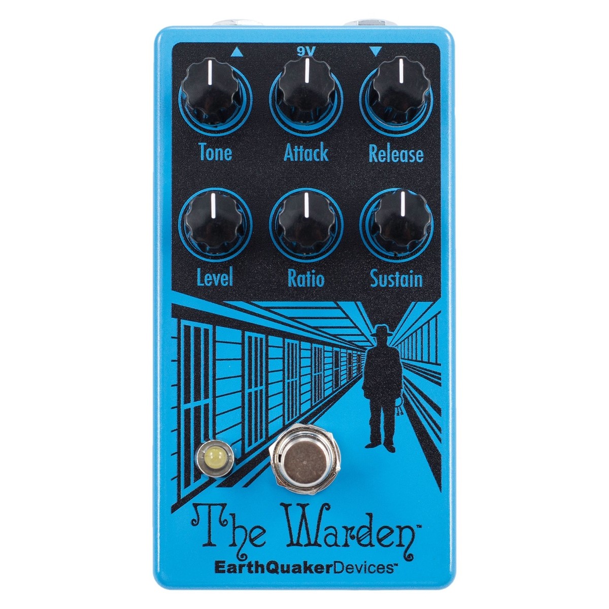 EarthQuaker Devices The Warden V2 Optical Compressor Pedal, Analog Pedal