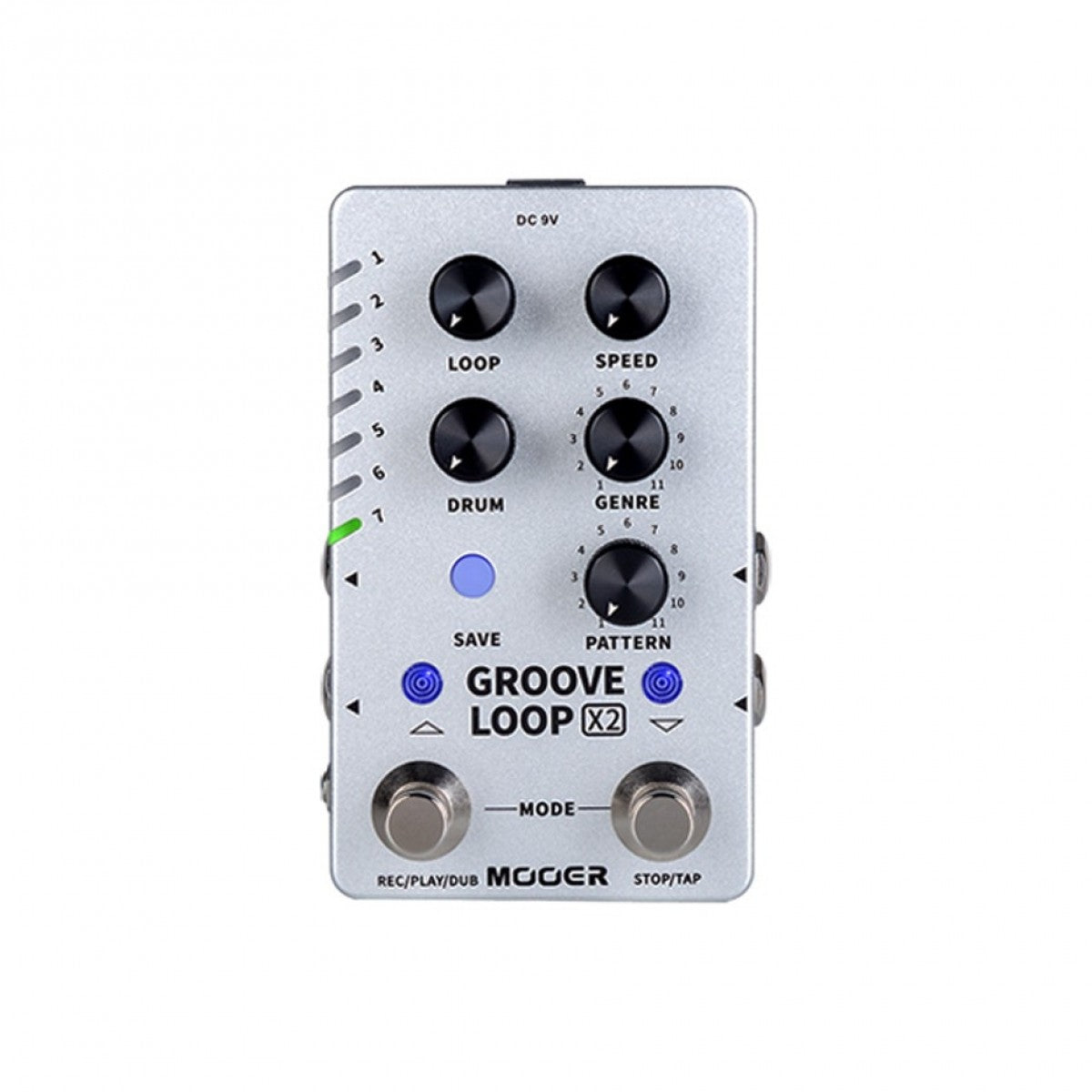 Drum Machine Pedal Guitar Mooer X2 Series Groove Loop