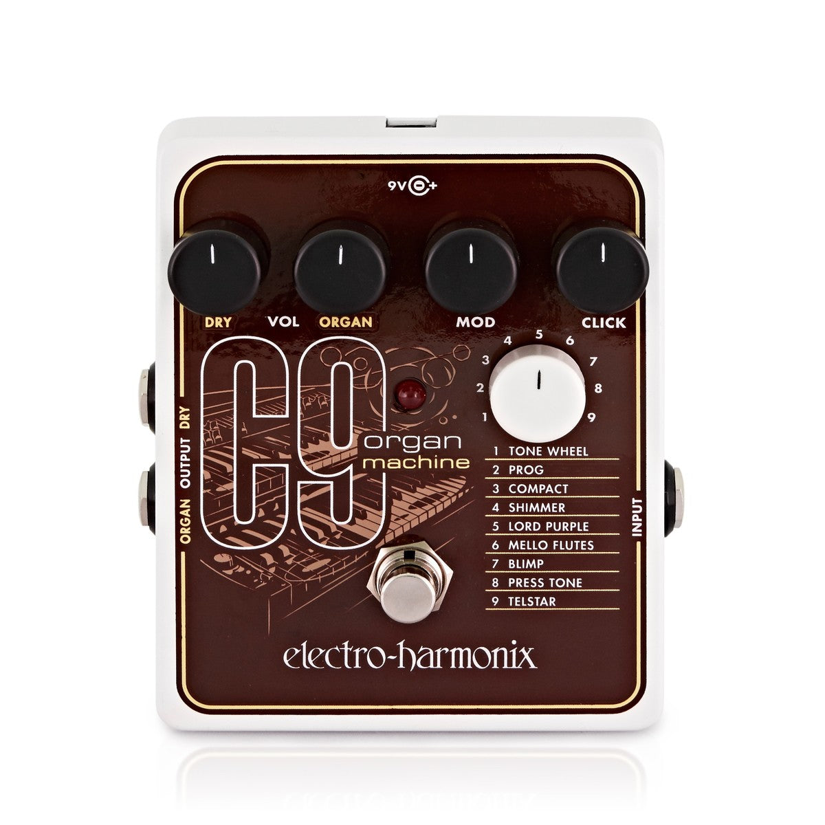 Synth Pedal Guitar Electro Harmonix C9 Organ Machine