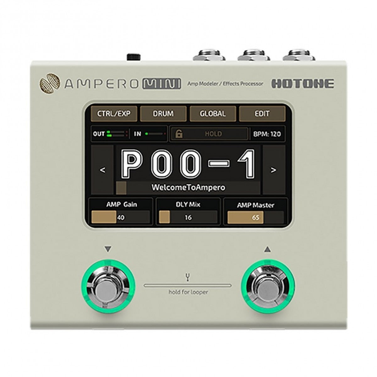 Multi Efects Pedal Guitar Hotone Ampero Mini