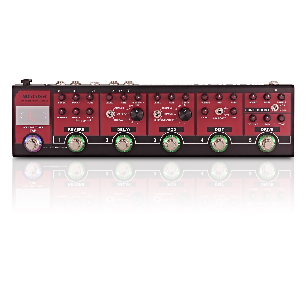 Multi Efects Pedal Guitar Mooer Red Truck