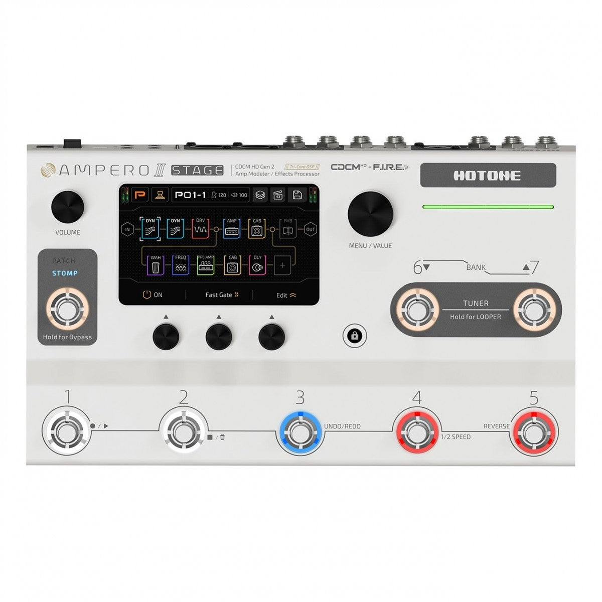 Multi Efects Pedal Guitar Hotone Ampero II