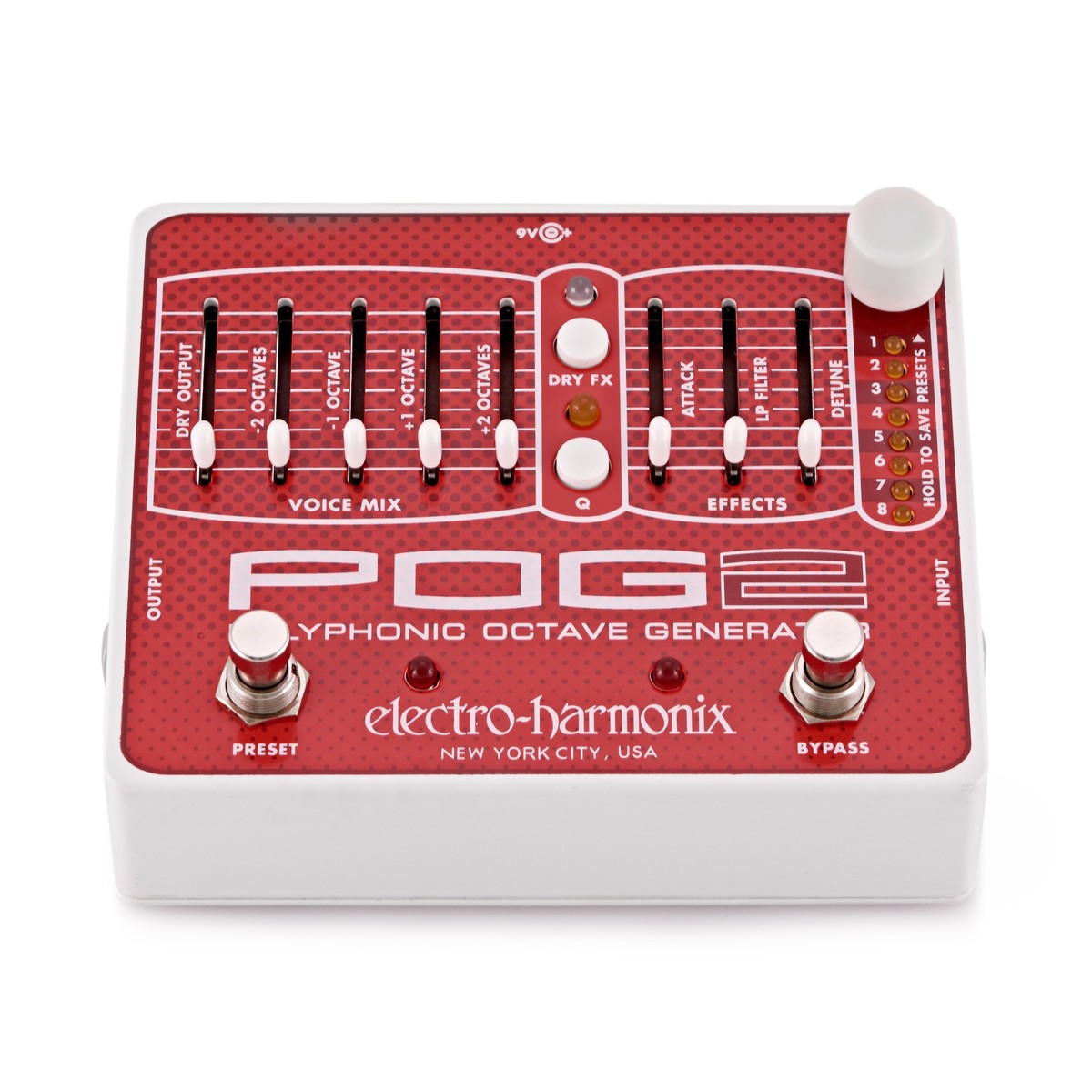 Octave Pedal Guitar Electro Harmonix POG 2 Polyphonic