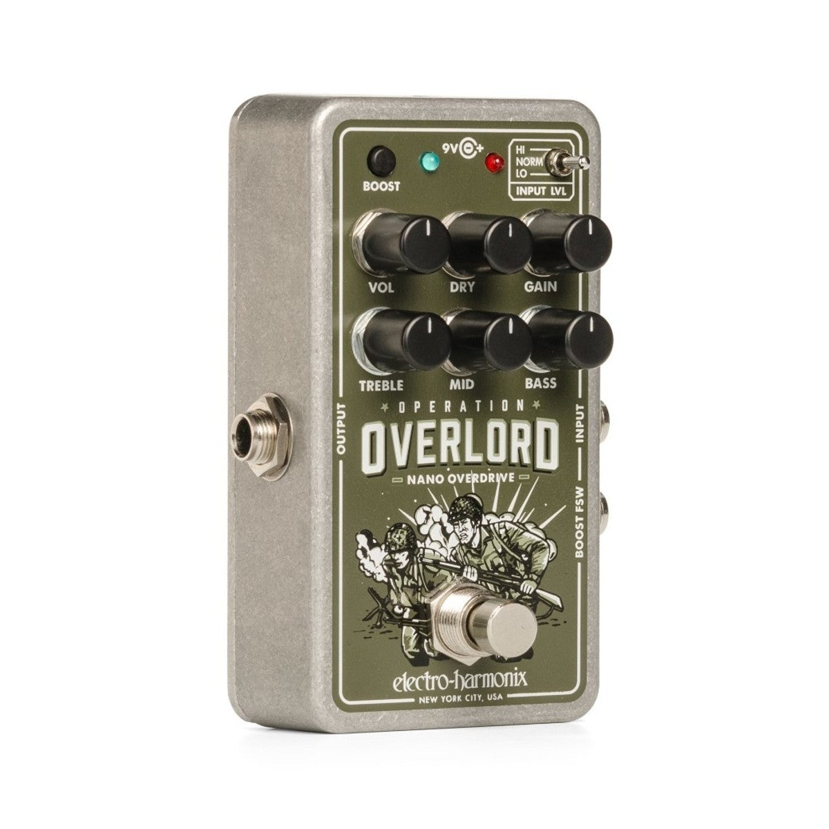 Overdrive Pedal Guitar Electro Harmonix Nano Operation Overlord