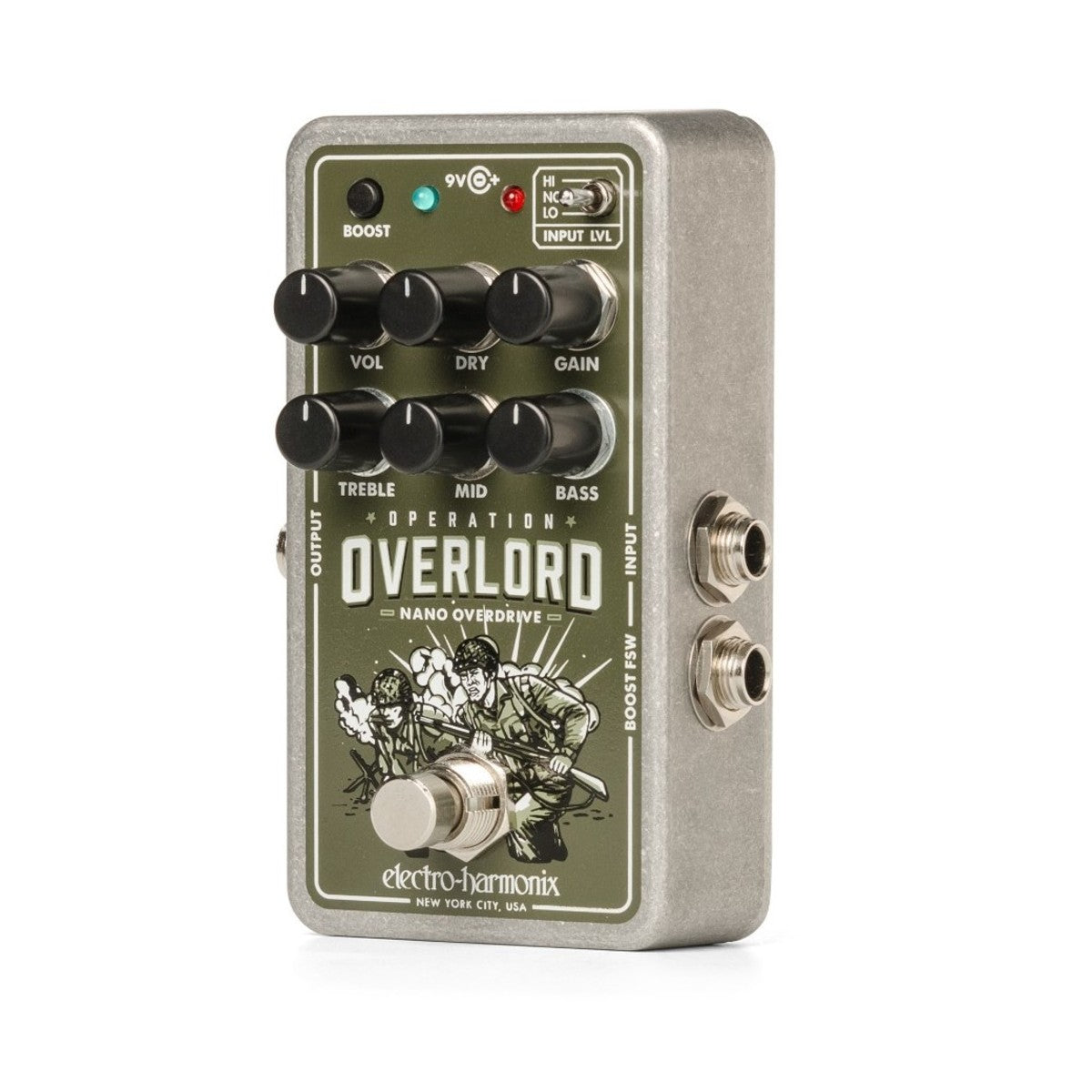 Overdrive Pedal Guitar Electro Harmonix Nano Operation Overlord