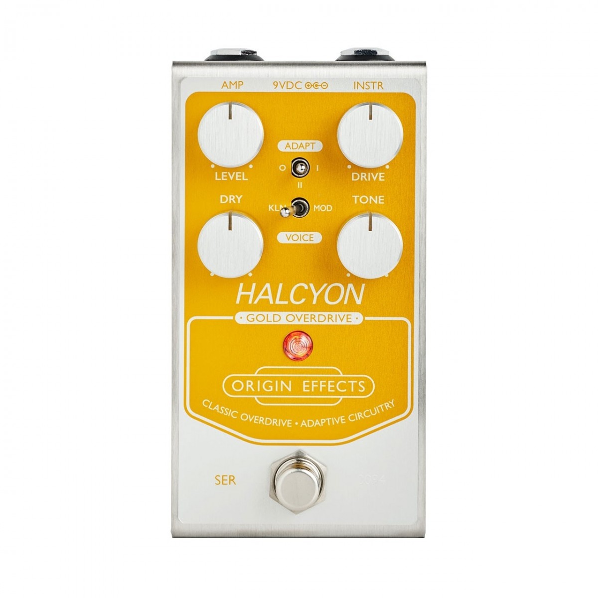 Overdrive Pedal Guitar Origin Effects Halcyon Gold