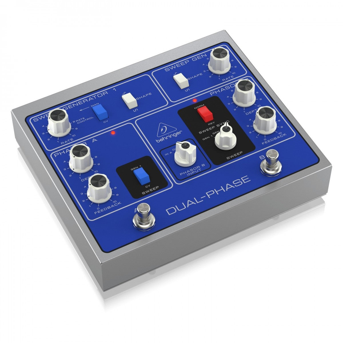 Phaser Pedal Guitar Behringer DUAL-PHASE