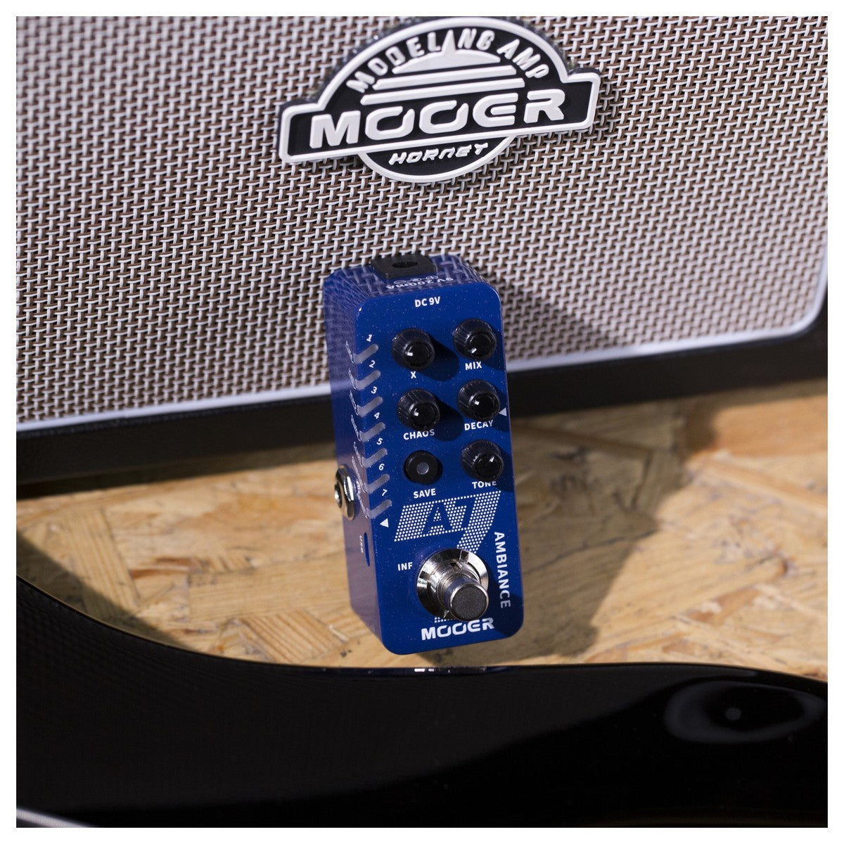 Reverb Pedal Guitar Mooer A7 Ambience Micro