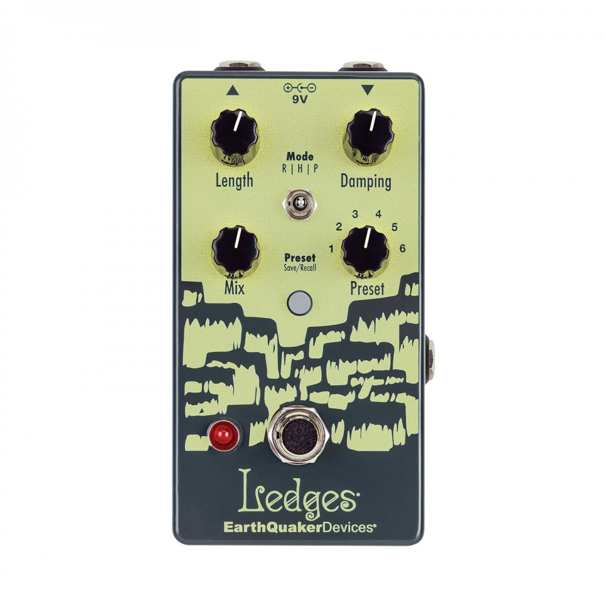 Reverb Pedal Guitar EarthQuaker Devices Ledges Tri-Dimensional