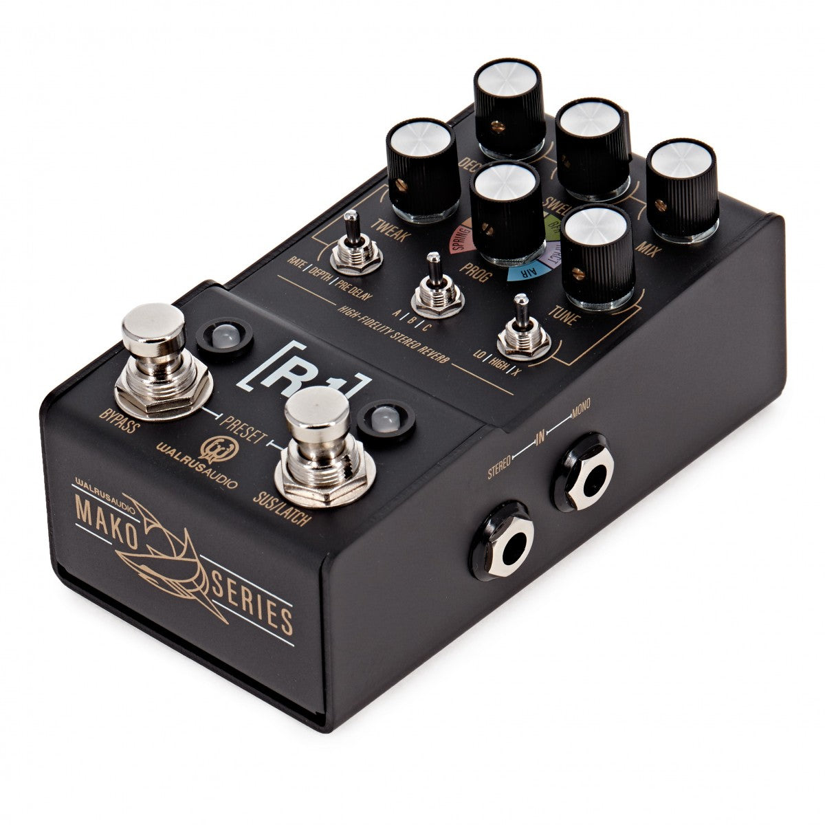 Reverb Pedal Guitar Walrus Audio Mako R1 High-Fidelity Stereo