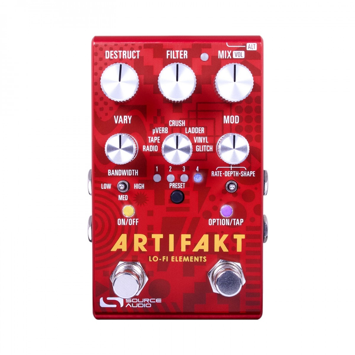 Reverb Pedal Guitar Source Audio Artifakts Lo-fi Elements