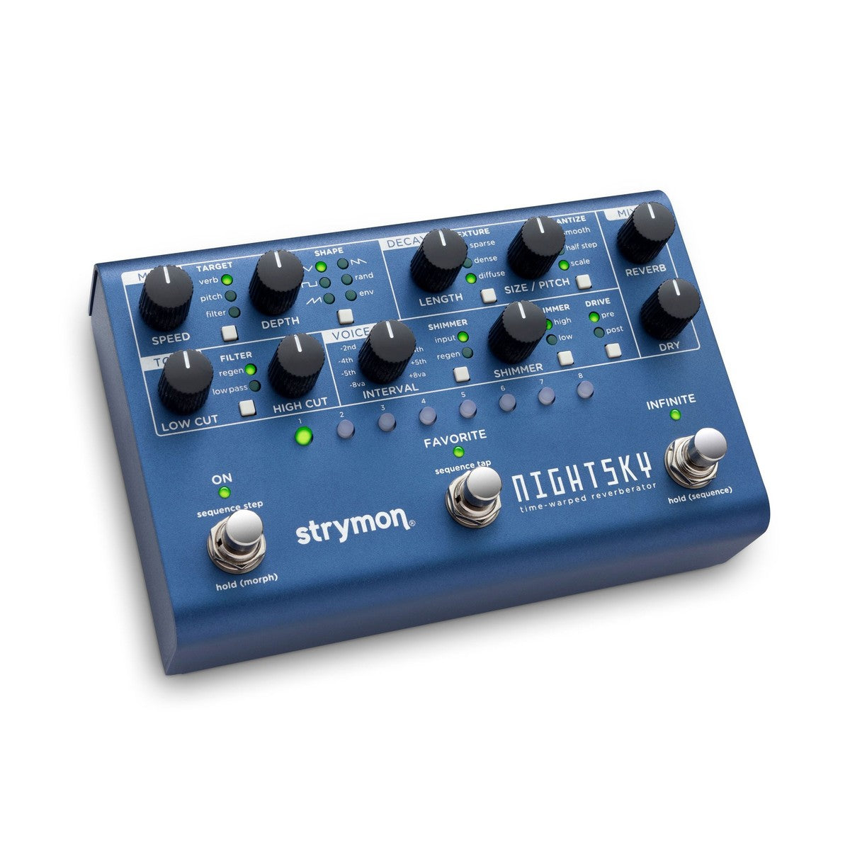 Reverb Pedal Guitar Strymon NightSky Time Warped