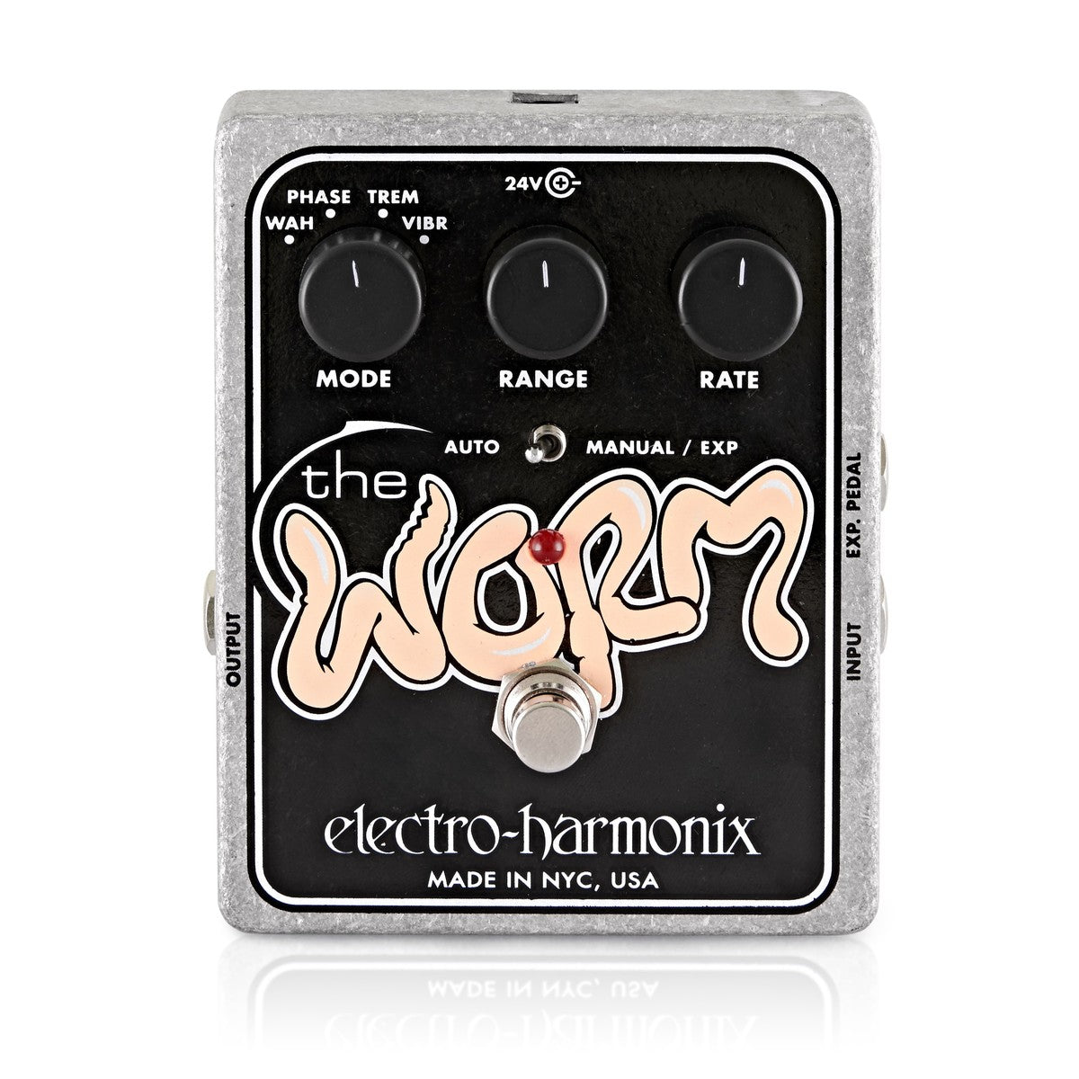 Tremolo Pedal Guitar Electro Harmonix Worm Modulation