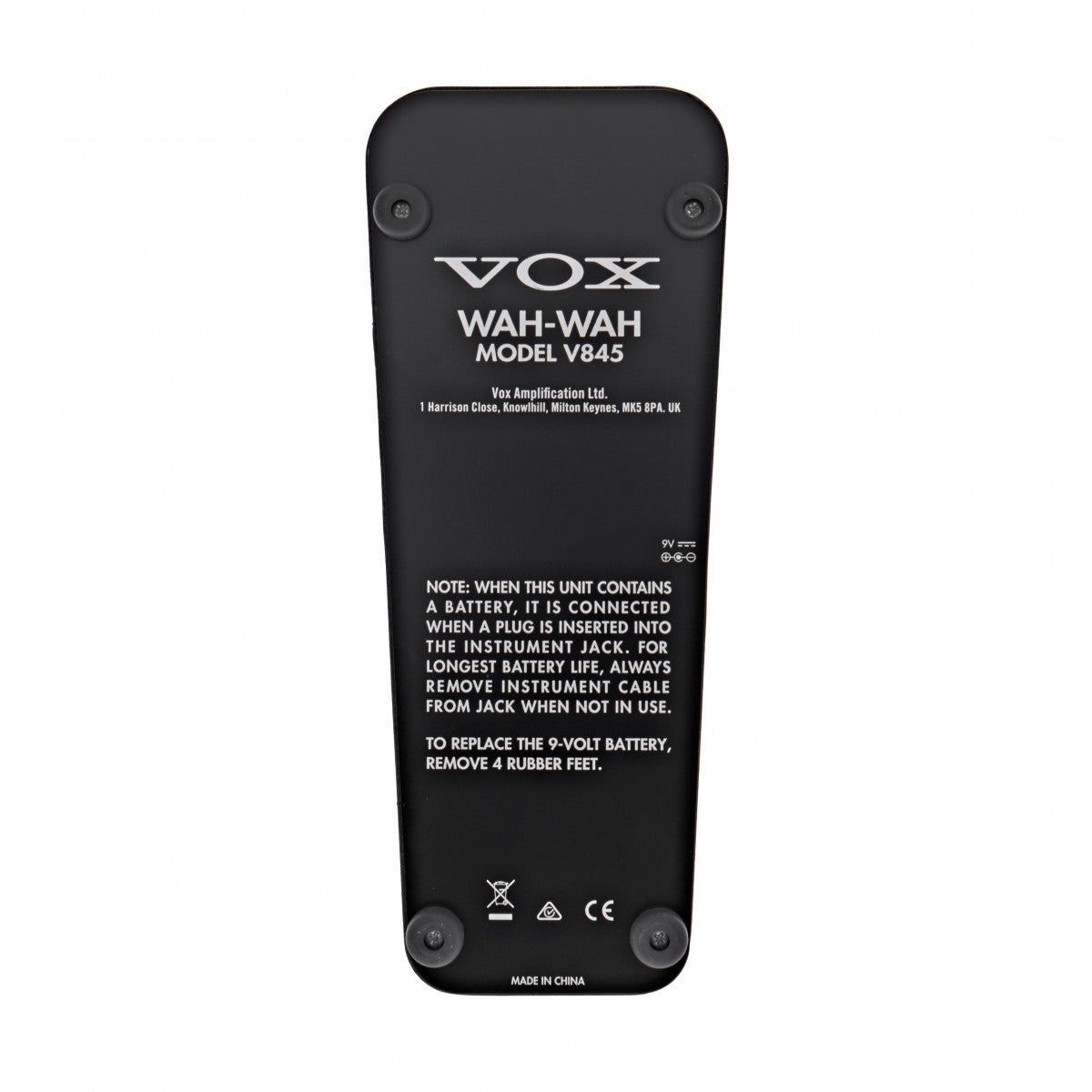 Wah Pedal Guitar Vox V845