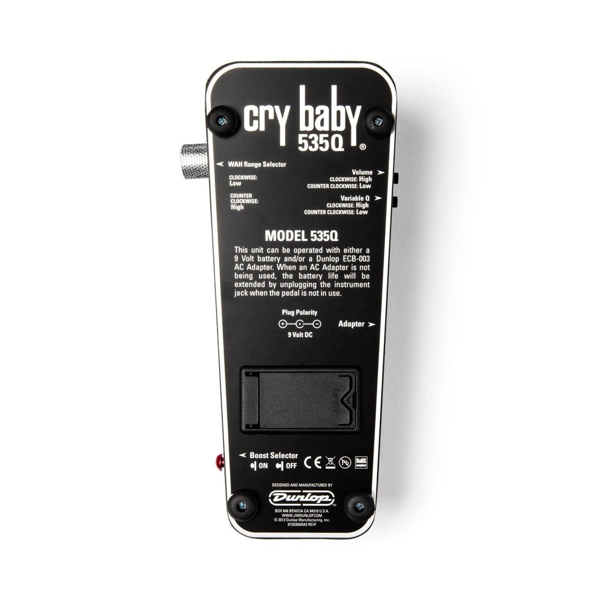 Wah Pedal Guitar Dunlop Crybaby 535Q Multi