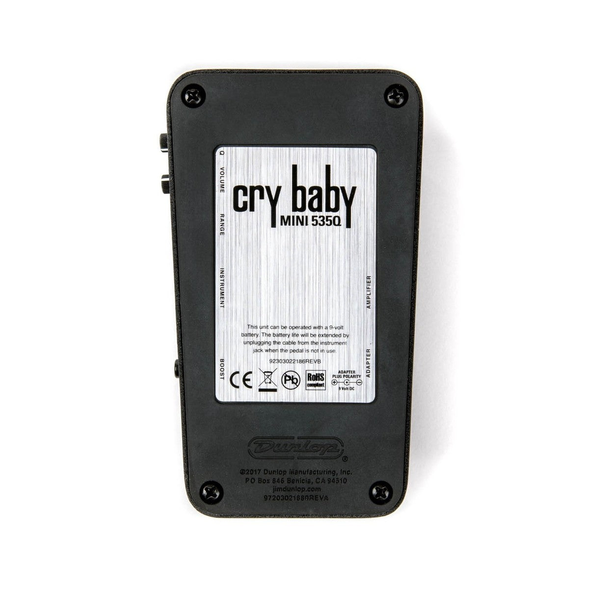 Wah Pedal Guitar Dunlop Mini Cry Baby Q