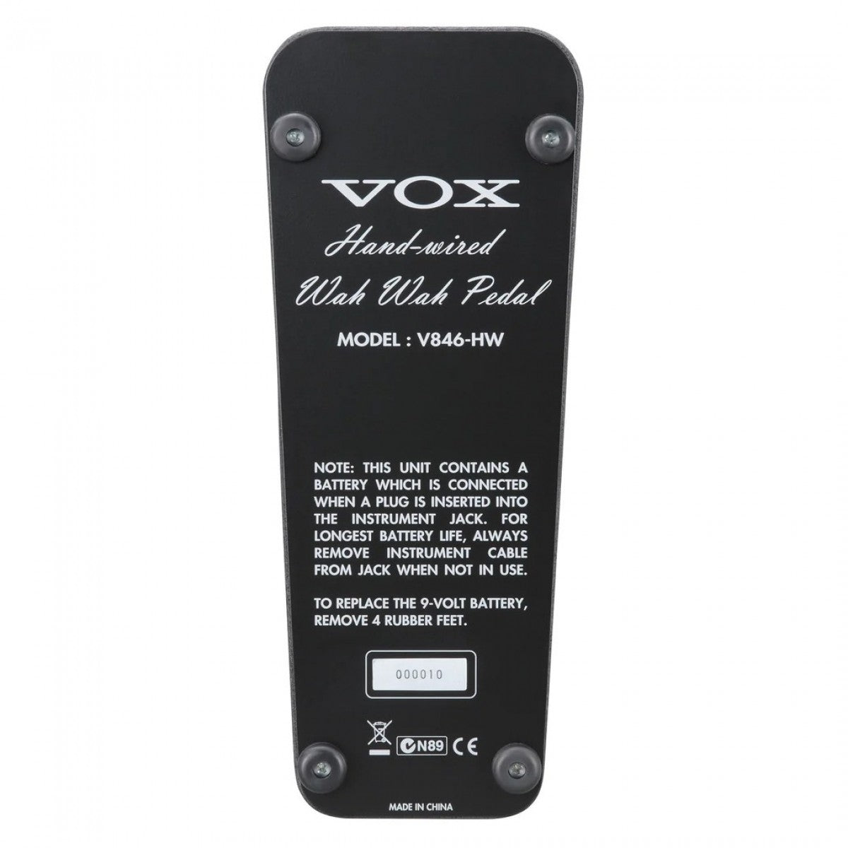 Wah Pedal Guitar Vox V846 Hand-Wired
