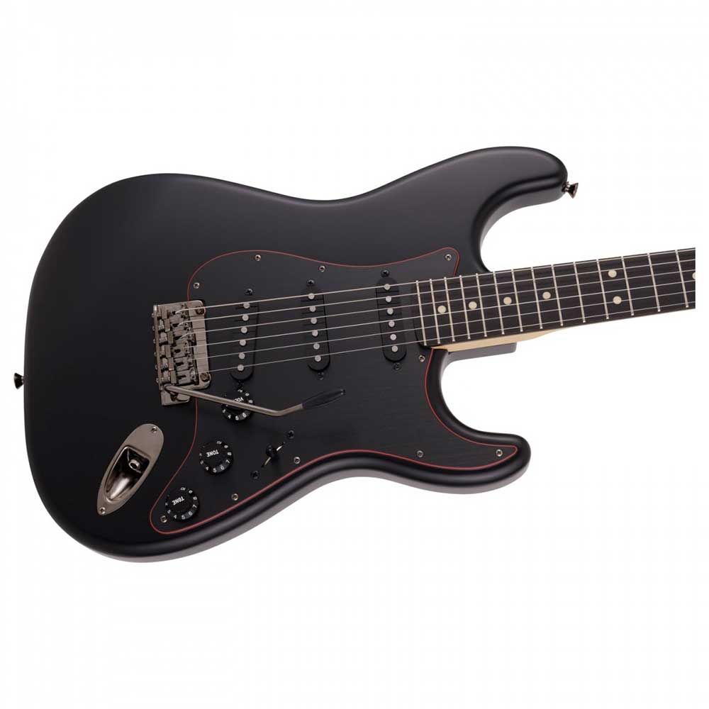 Đàn Guitar Điện Fender Made in Japan Hybrid II Stratocaster Limited Noir SSS, Rosewood Fingerboard