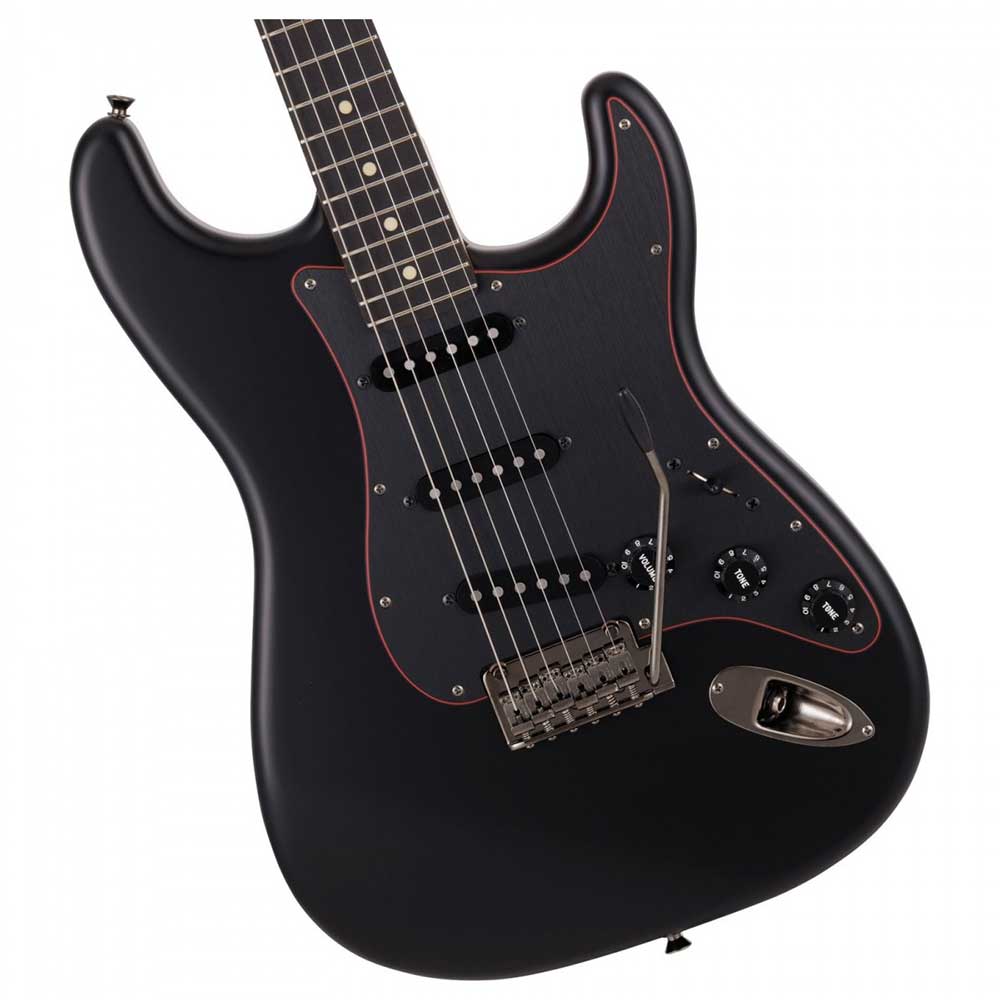 Đàn Guitar Điện Fender Made in Japan Hybrid II Stratocaster Limited Noir SSS, Rosewood Fingerboard
