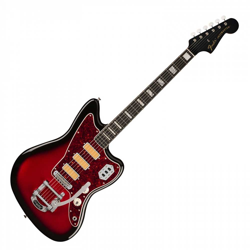 Đàn Guitar Điện Fender Gold Foil Jazzmaster HHH, Ebony Fingerboard
