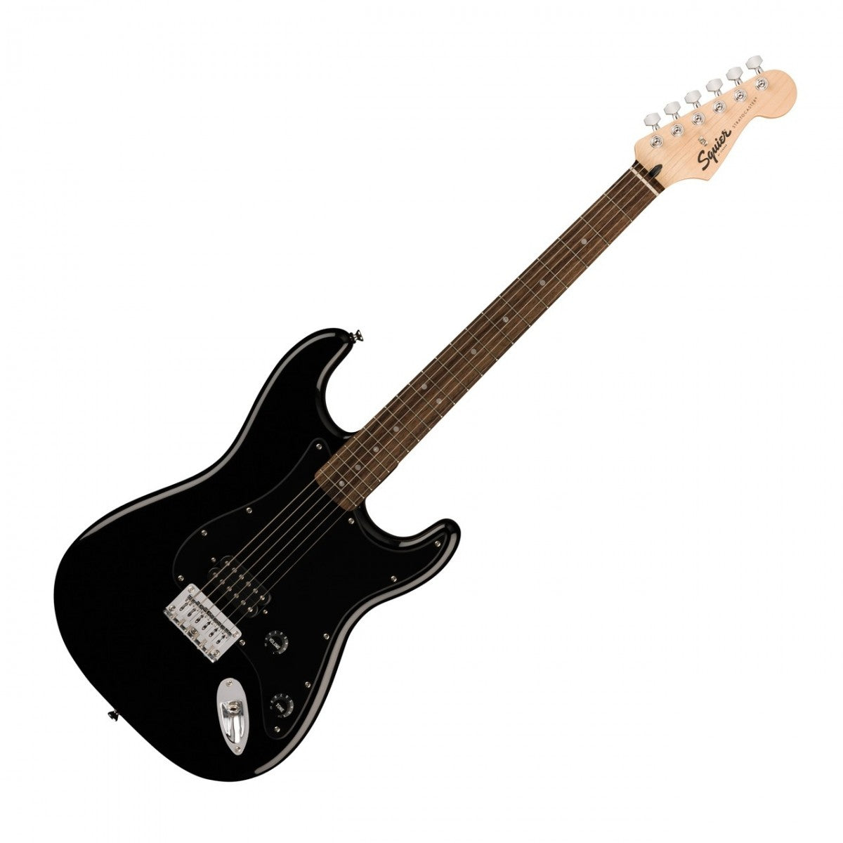 Đàn Guitar Điện Squier Sonic Stratocaster HT H màu Black bàn phím Laurel