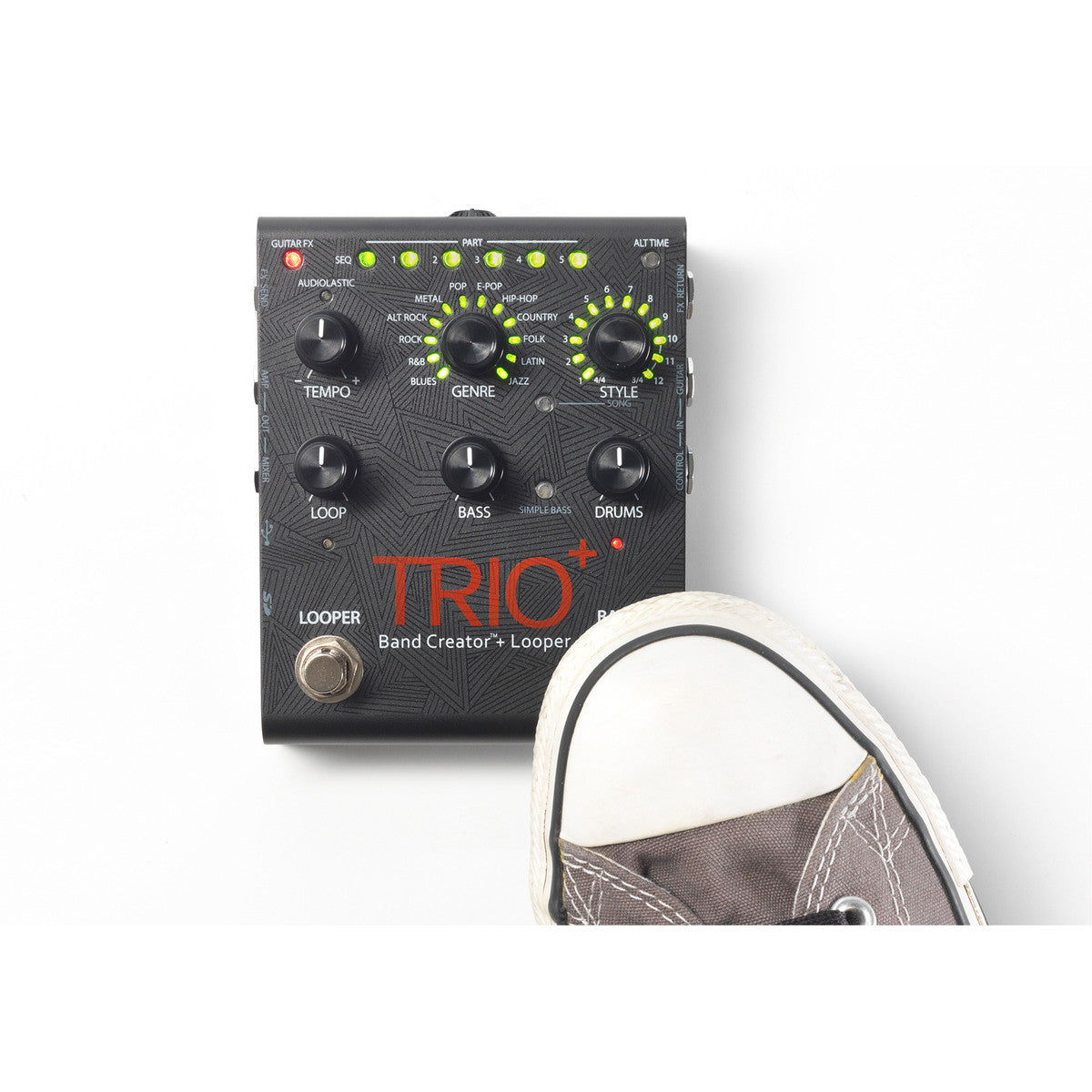 Drum Machine Pedal Guitar DigiTech TRIO+ Band Creator