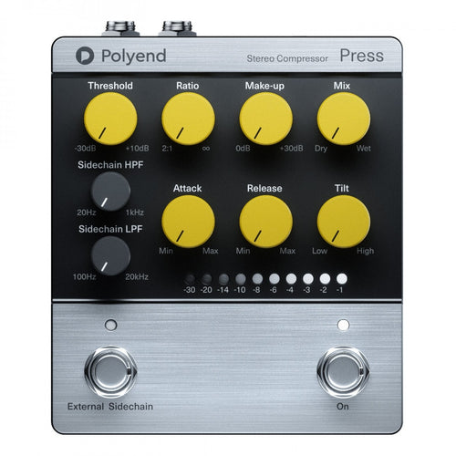 Polyend Press Analog Stereo Compressor Pedal, Analog Pedal