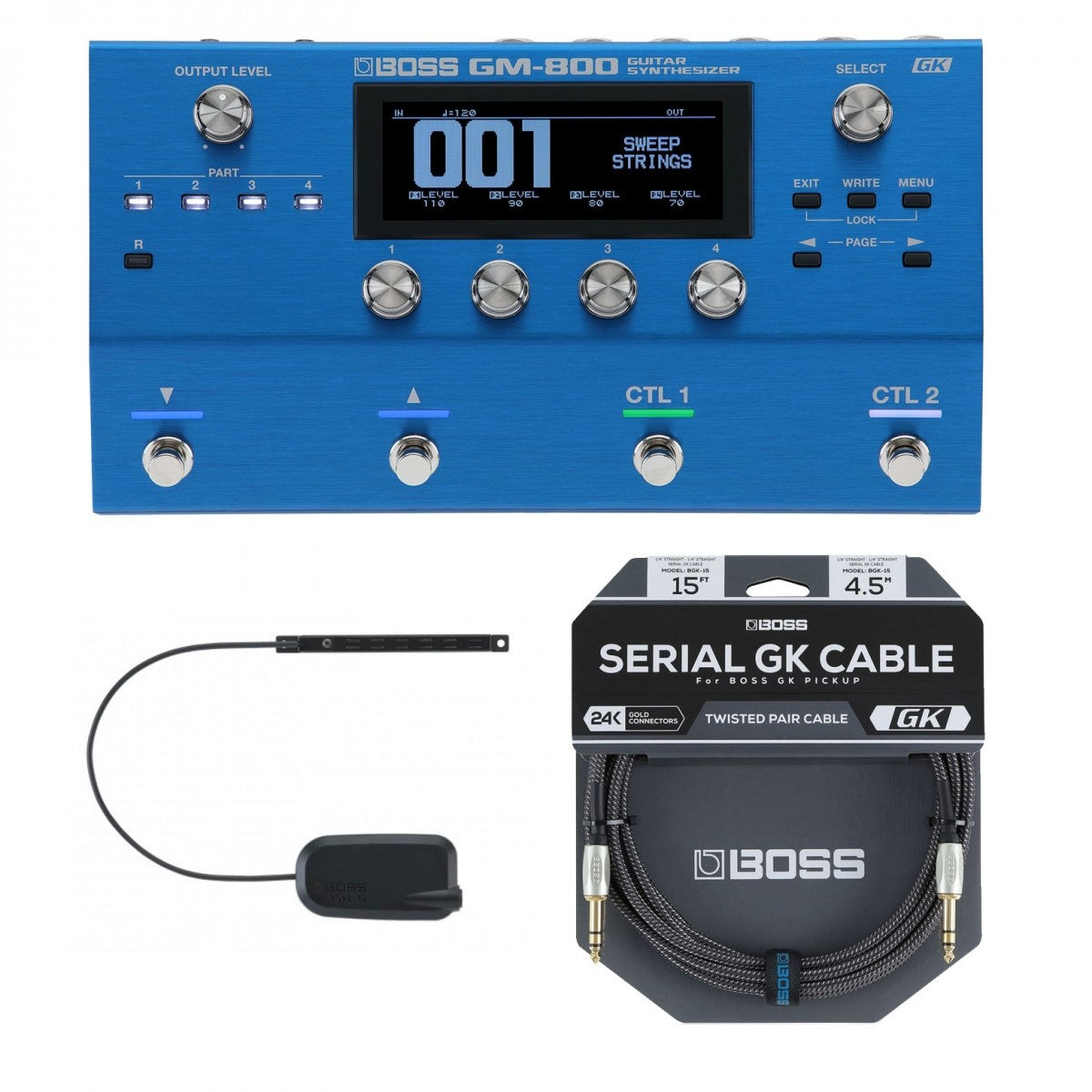 Multi Efects Pedal Guitar Boss GM-800