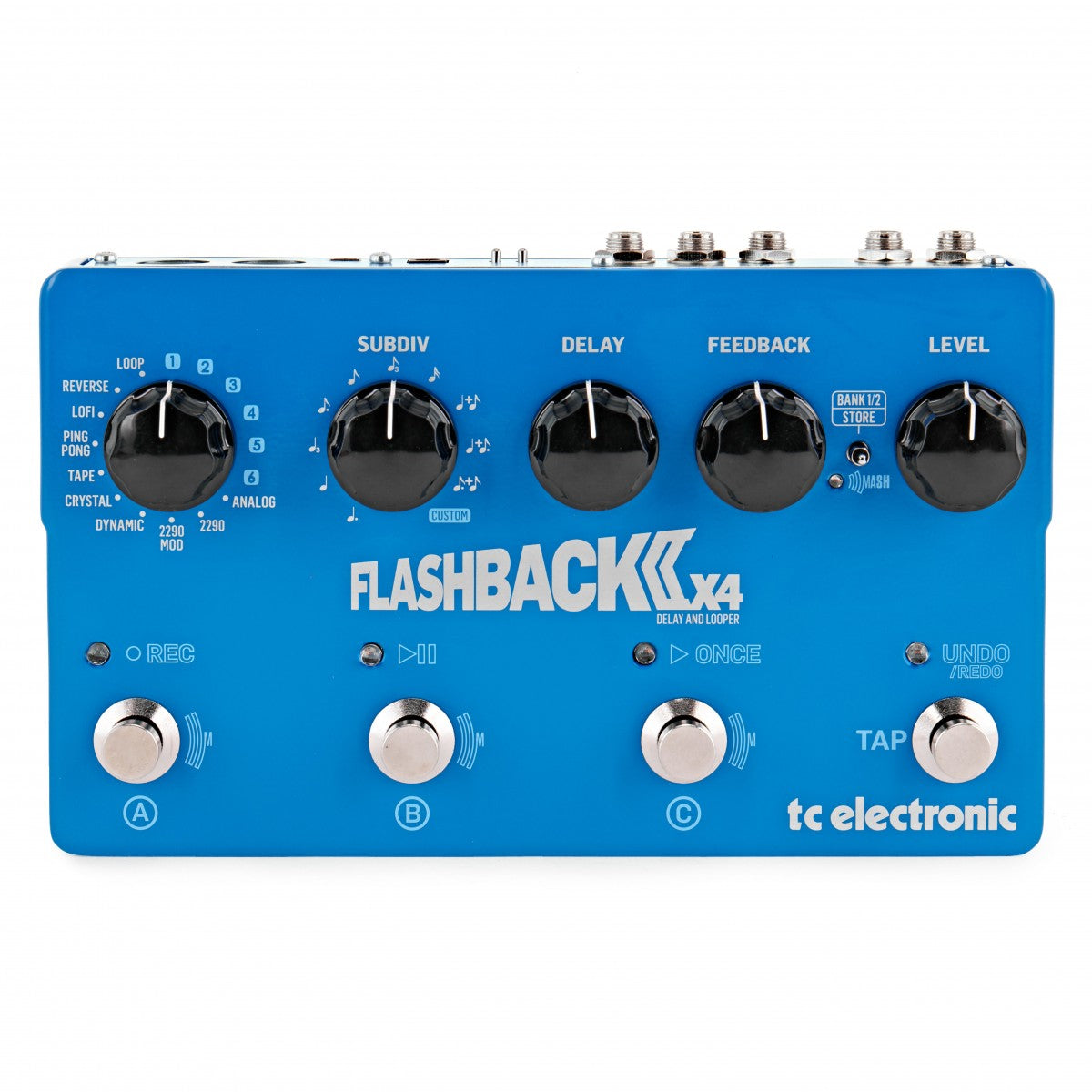Delay Pedal Guitar TC Electronic Flashback 2 X4