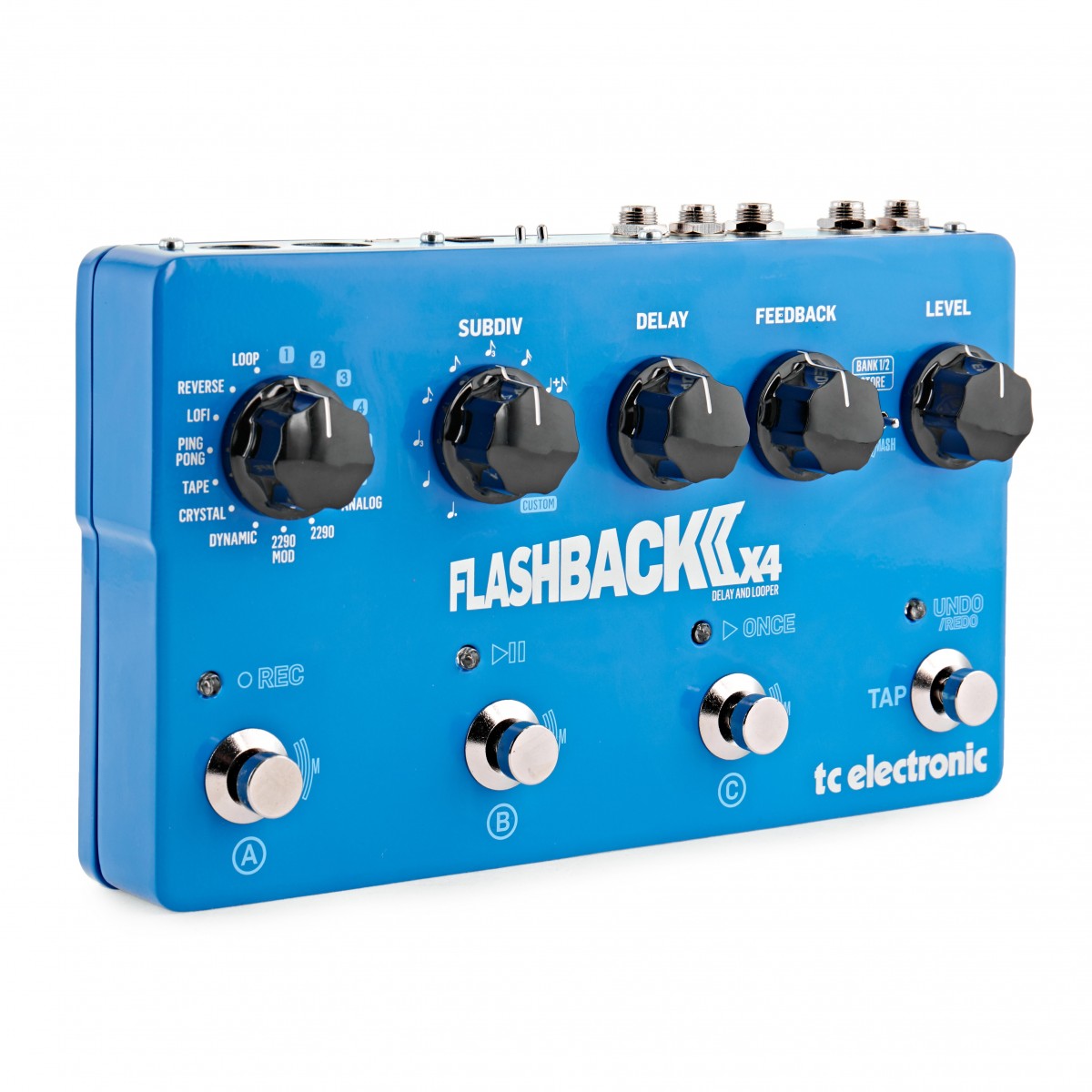 Delay Pedal Guitar TC Electronic Flashback 2 X4