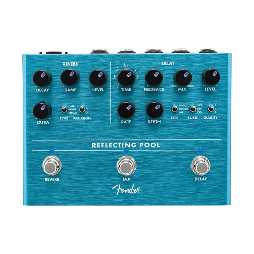 Fender Reflecting Pool Delay & Reverb Guitar Effects Pedal, Digital Pedal