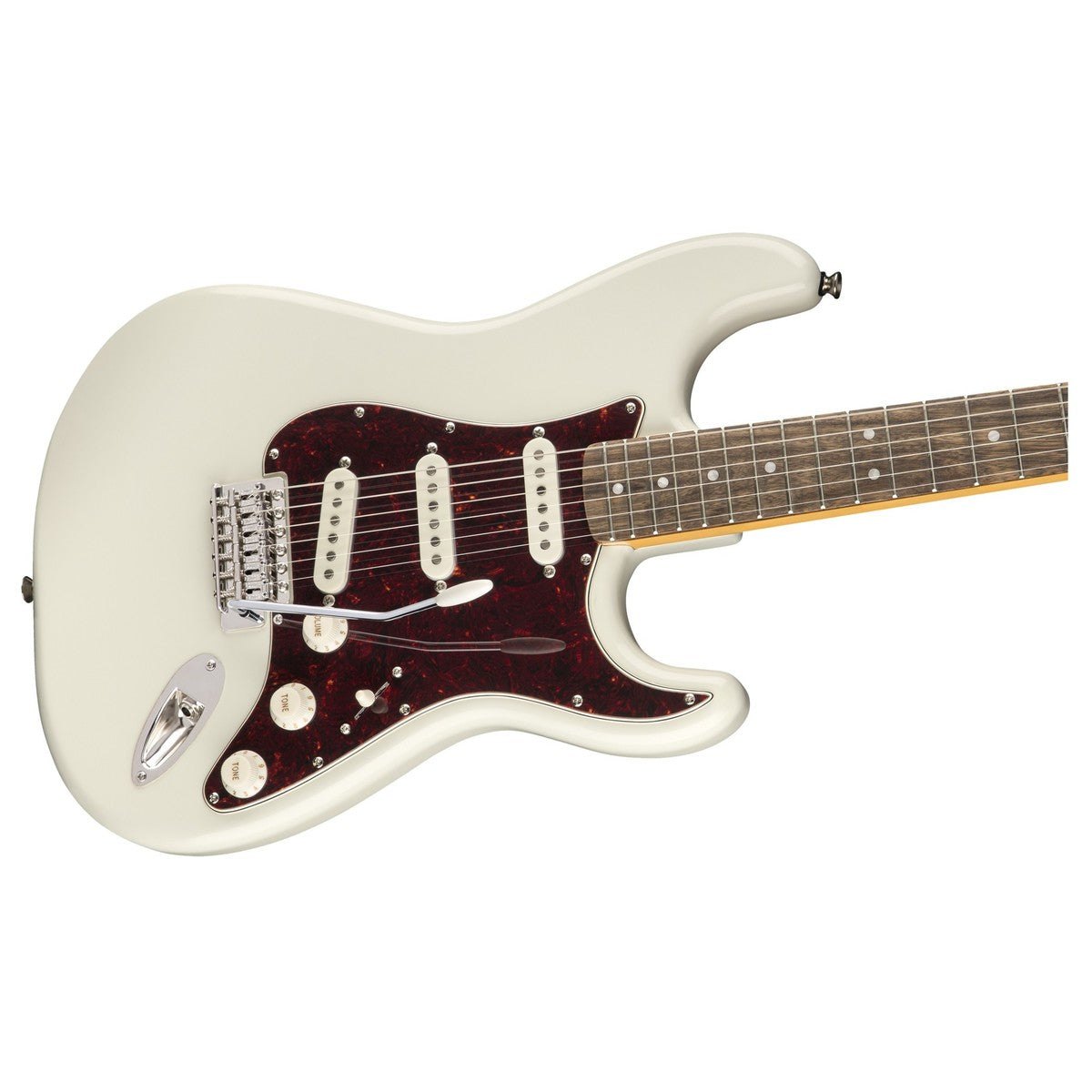 Đàn Guitar Điện Squier Classic Vibe 70s Stratocaster, Indian Laurel Fingerboard, Olympic White