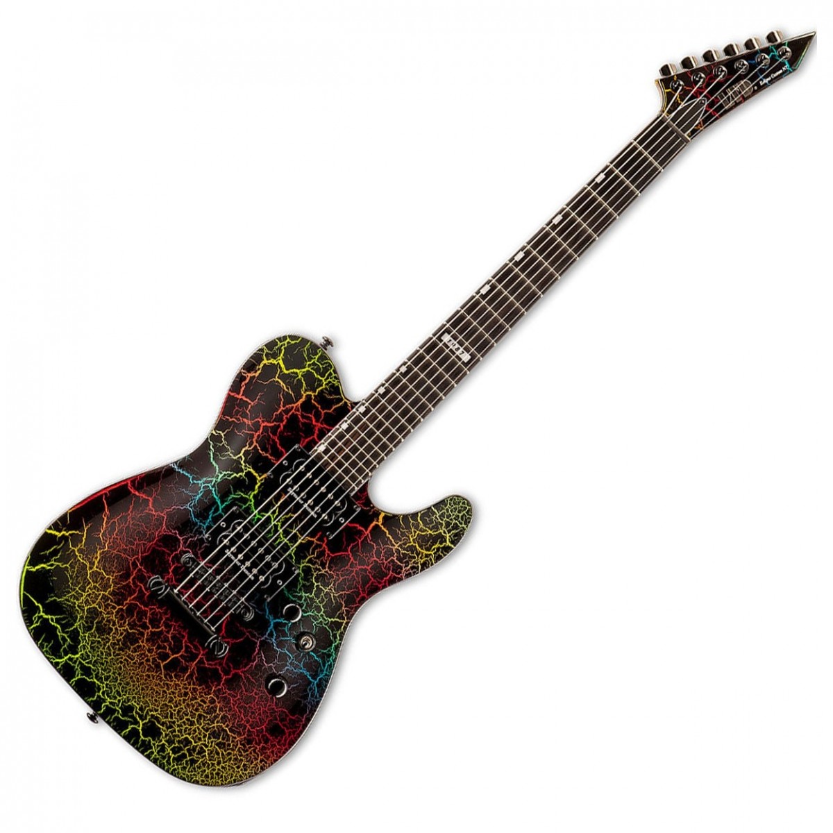 Đàn Guitar Điện ESP LTD Eclipse 87 NT, Rainbow Crackle