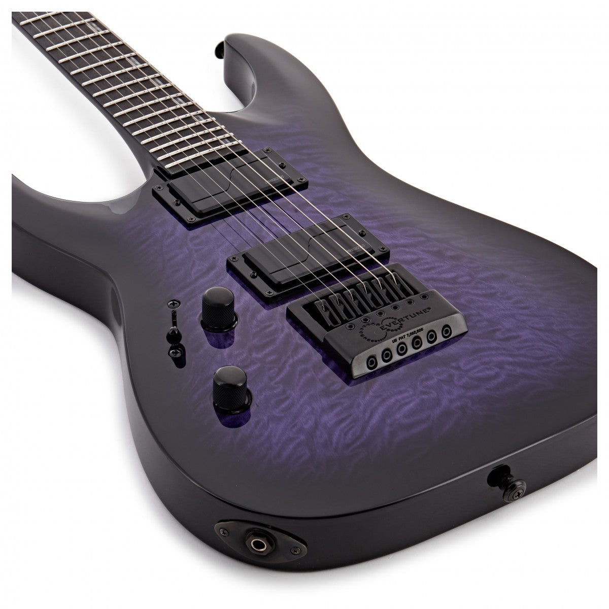 ESP LTD H-1000 Evertune QM Left-Handed, See Thru Purple SB

