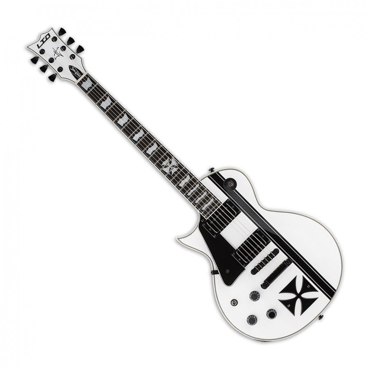 ESP LTD Iron Cross James Hetfield Left Handed, Snow White