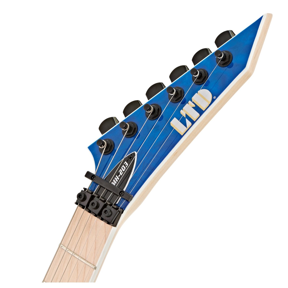 ESP LTD MH-203QM, See Thru Blue
