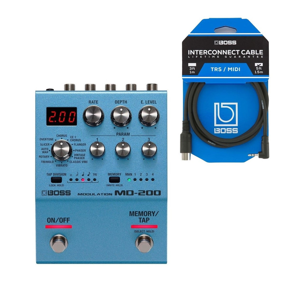 Chorus Pedal Guitar Boss MD-200 Modulation