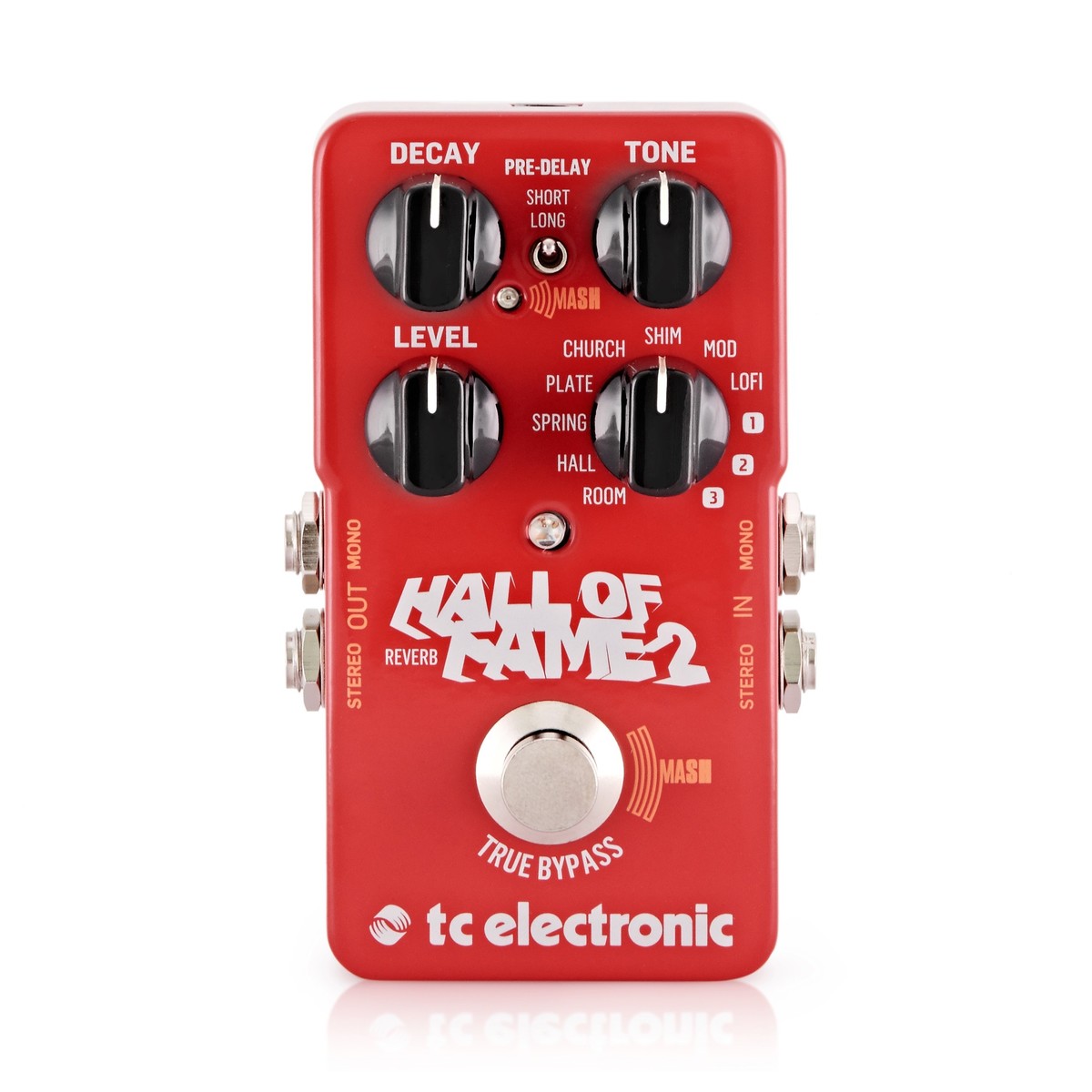 Reverb Pedal Guitar TC Electronic Hall Of Fame 2