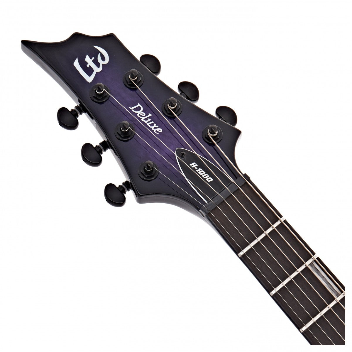 ESP LTD H-1000 Evertune QM Left-Handed, See Thru Purple SB
