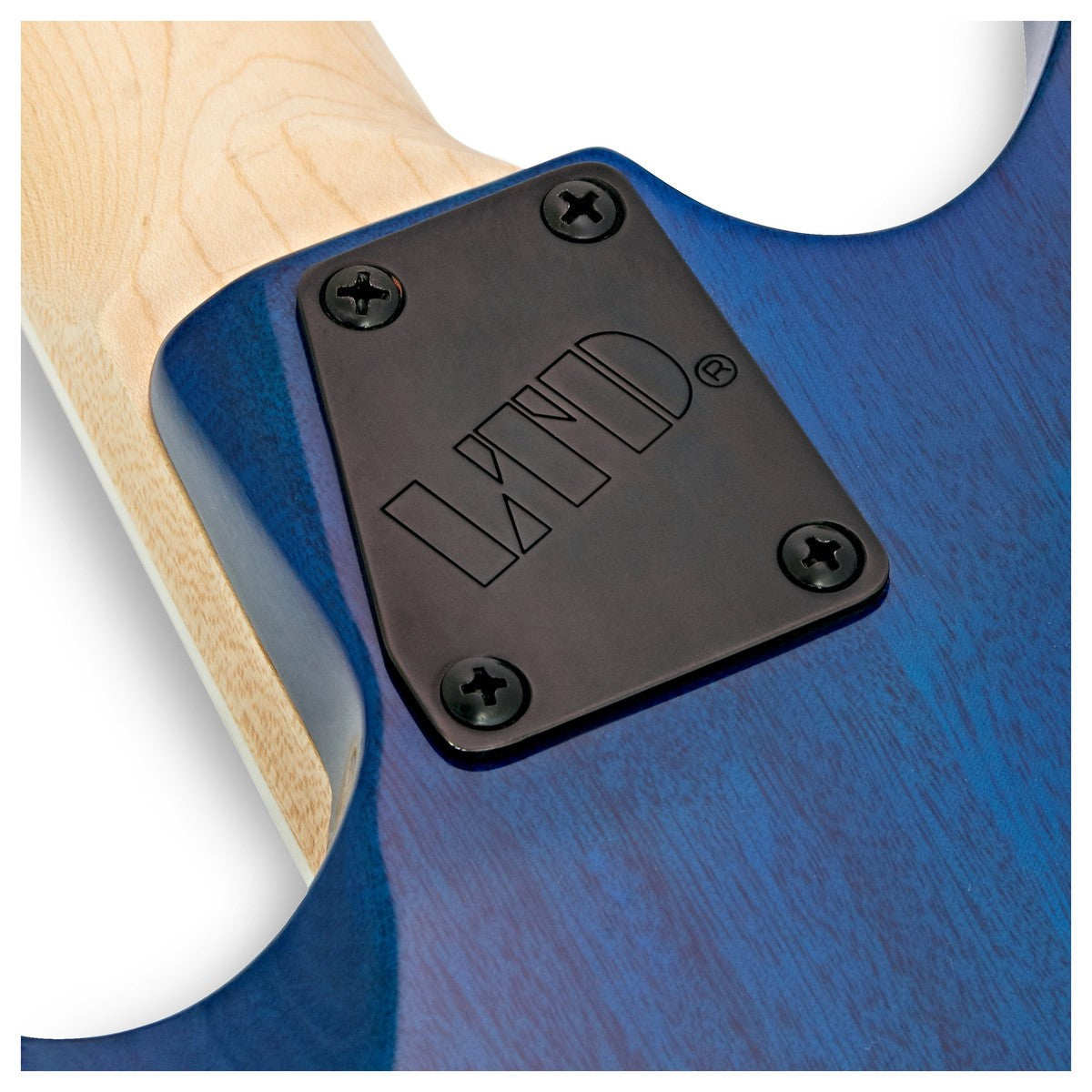 ESP LTD MH-203QM, See Thru Blue
